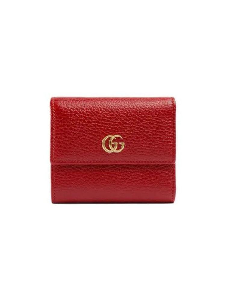 gucci marmont wallet red