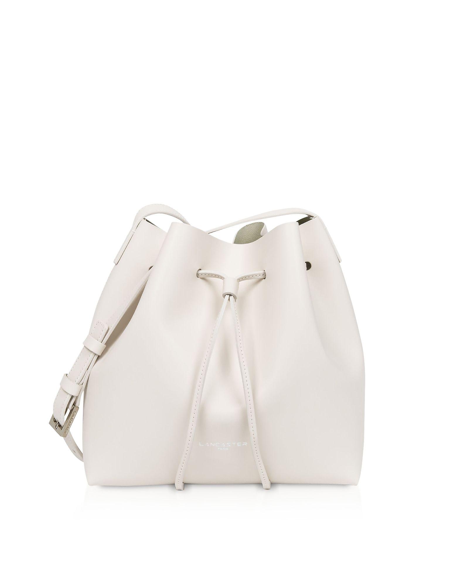 Lancaster Paris White Leather Handbag in White - Lyst