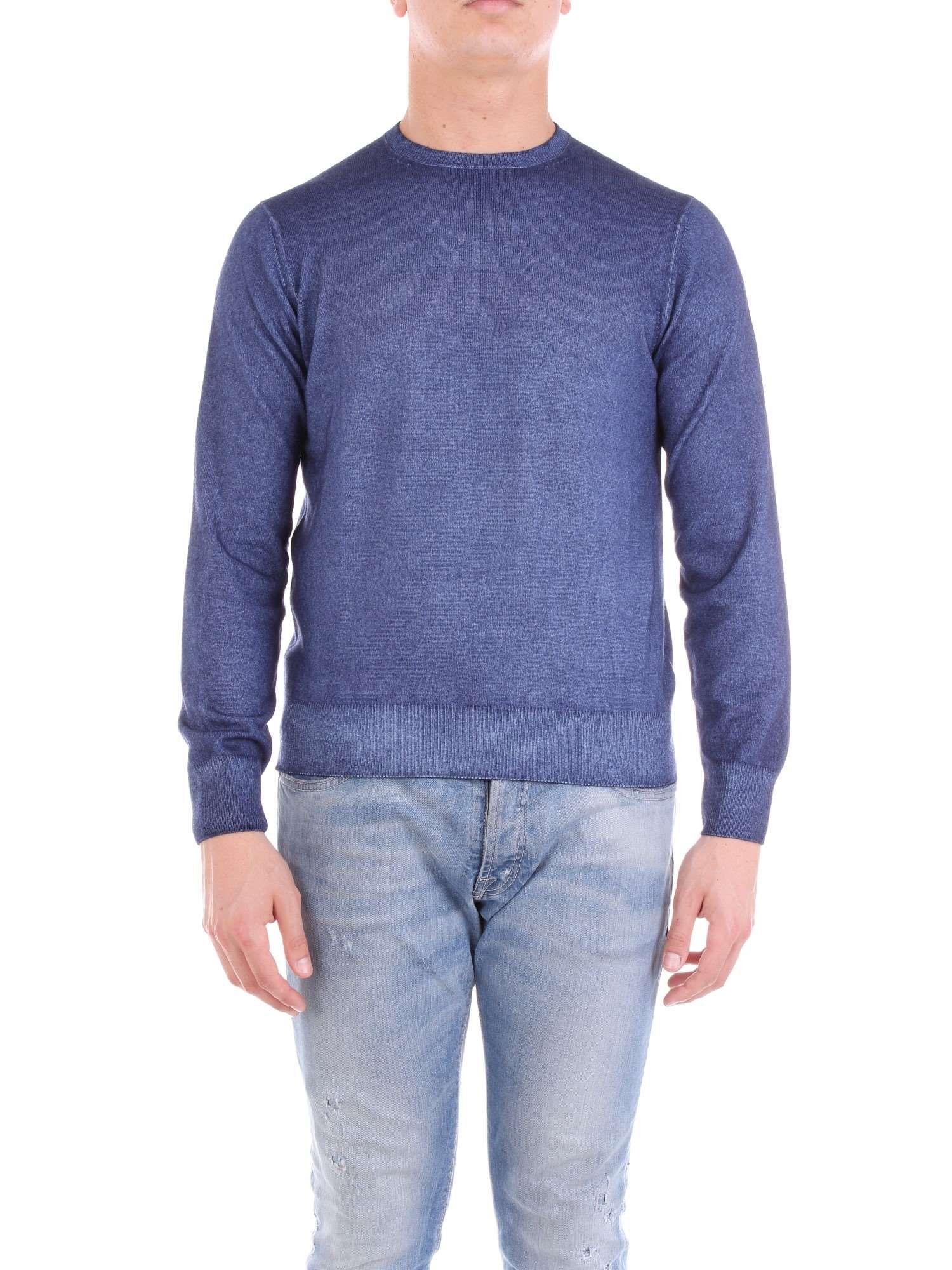 Cruciani Blue Cashmere Sweater in Blue for Men - Lyst