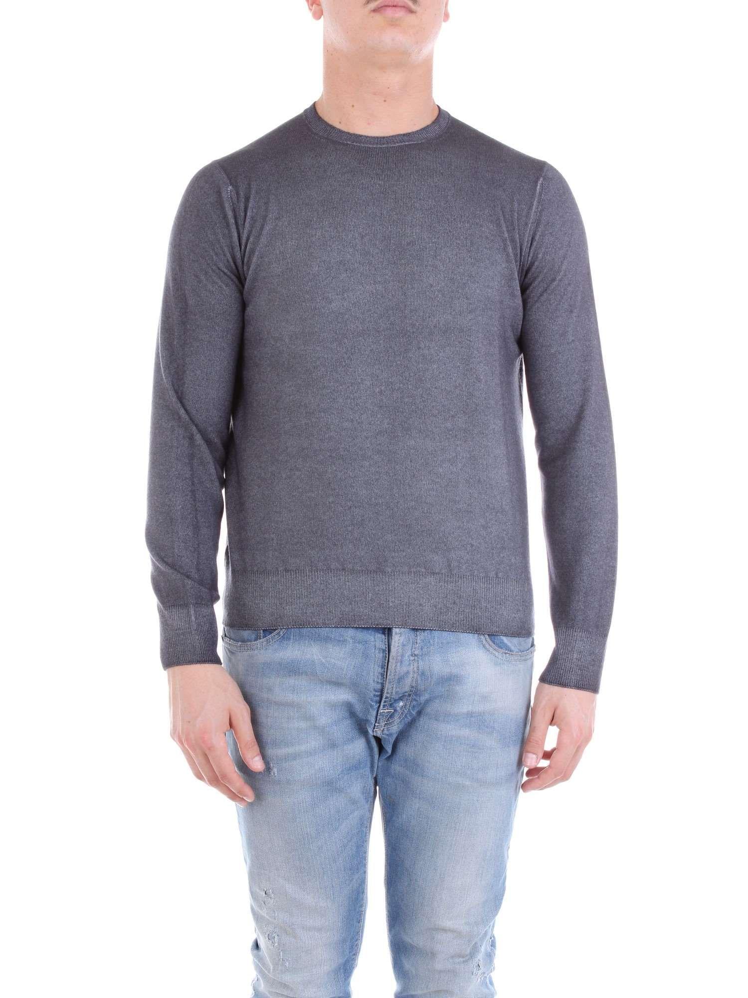 Cruciani Grey Cashmere Sweater in Gray for Men - Lyst