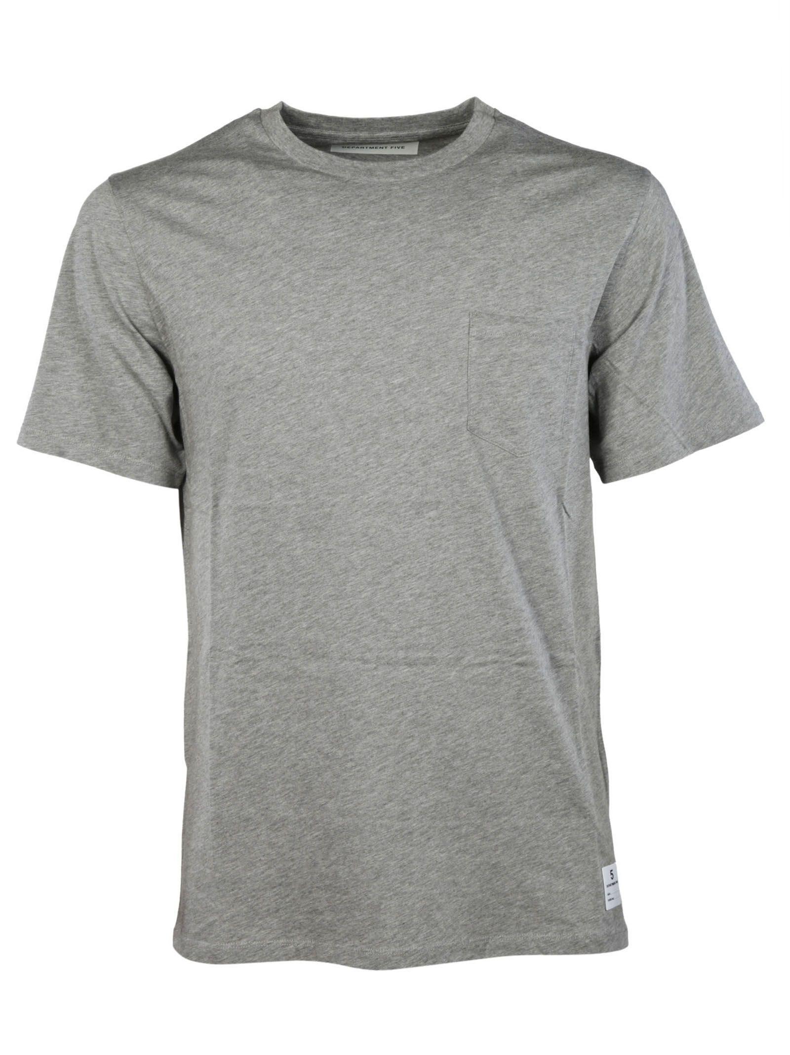 Department 5 Grey Cotton T-shirt in Gray for Men - Lyst
