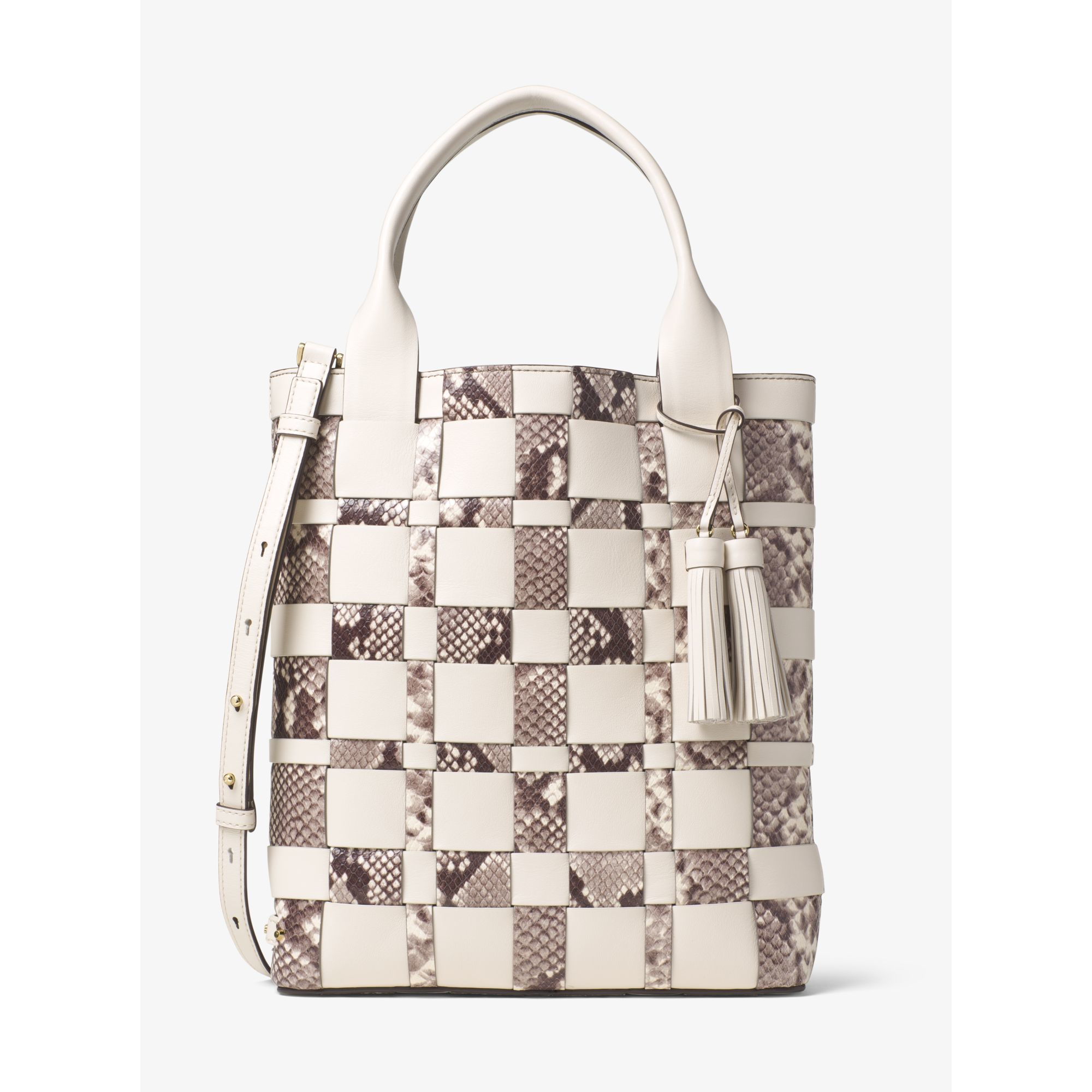 michael kors woven tote