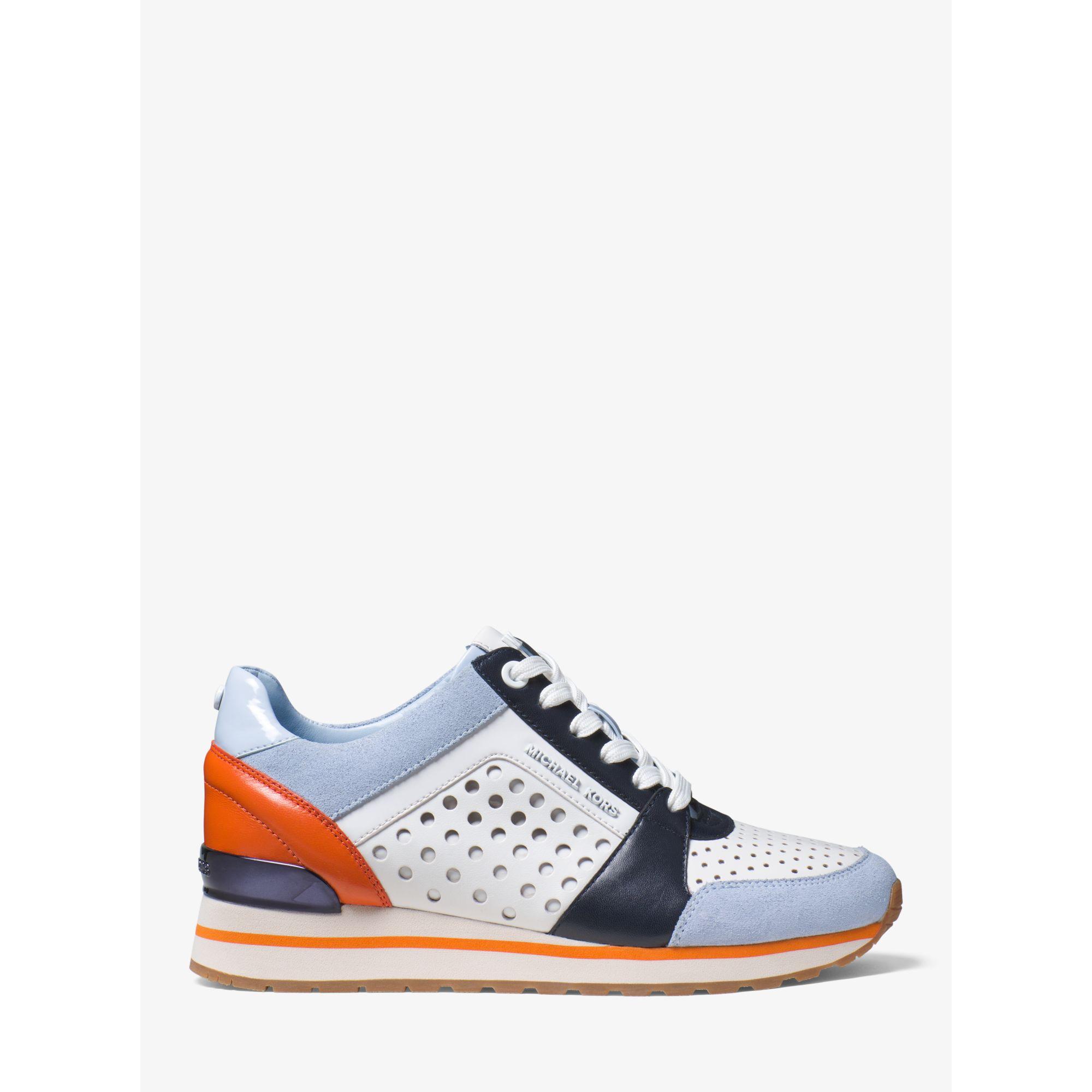 michael kors billie leather trainer