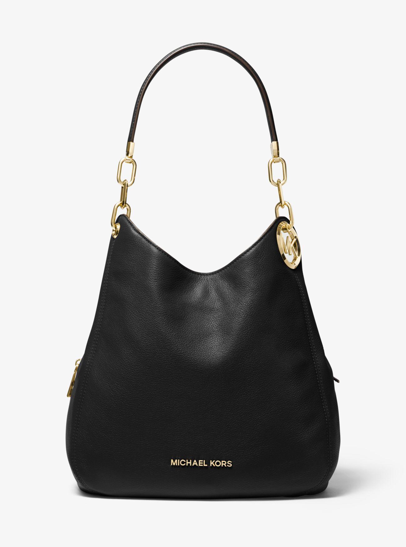 Lyst - MICHAEL Michael Kors Lillie Large Pebbled Leather Shoulder Bag