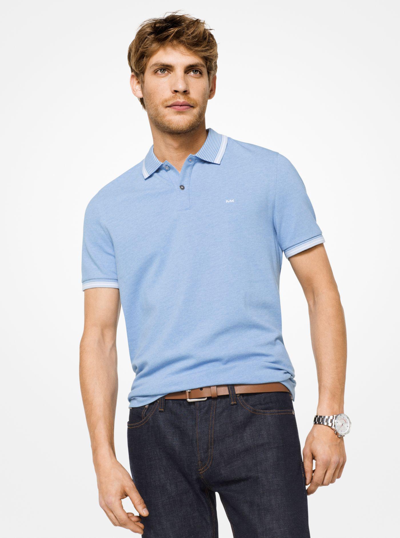 michael kors men's liquid cotton greenwich polo shirt