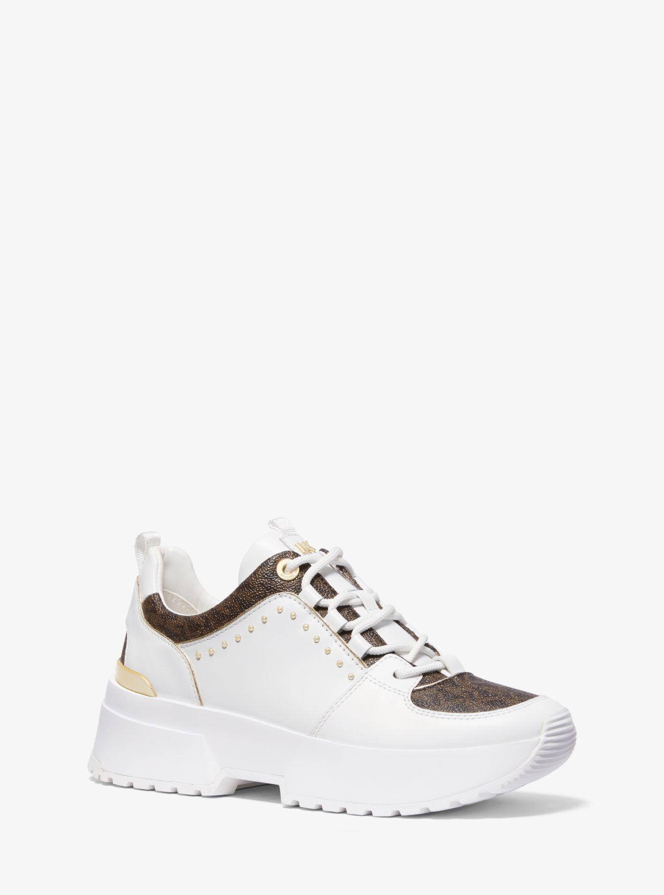 michael michael kors cosmo leather sneaker boot