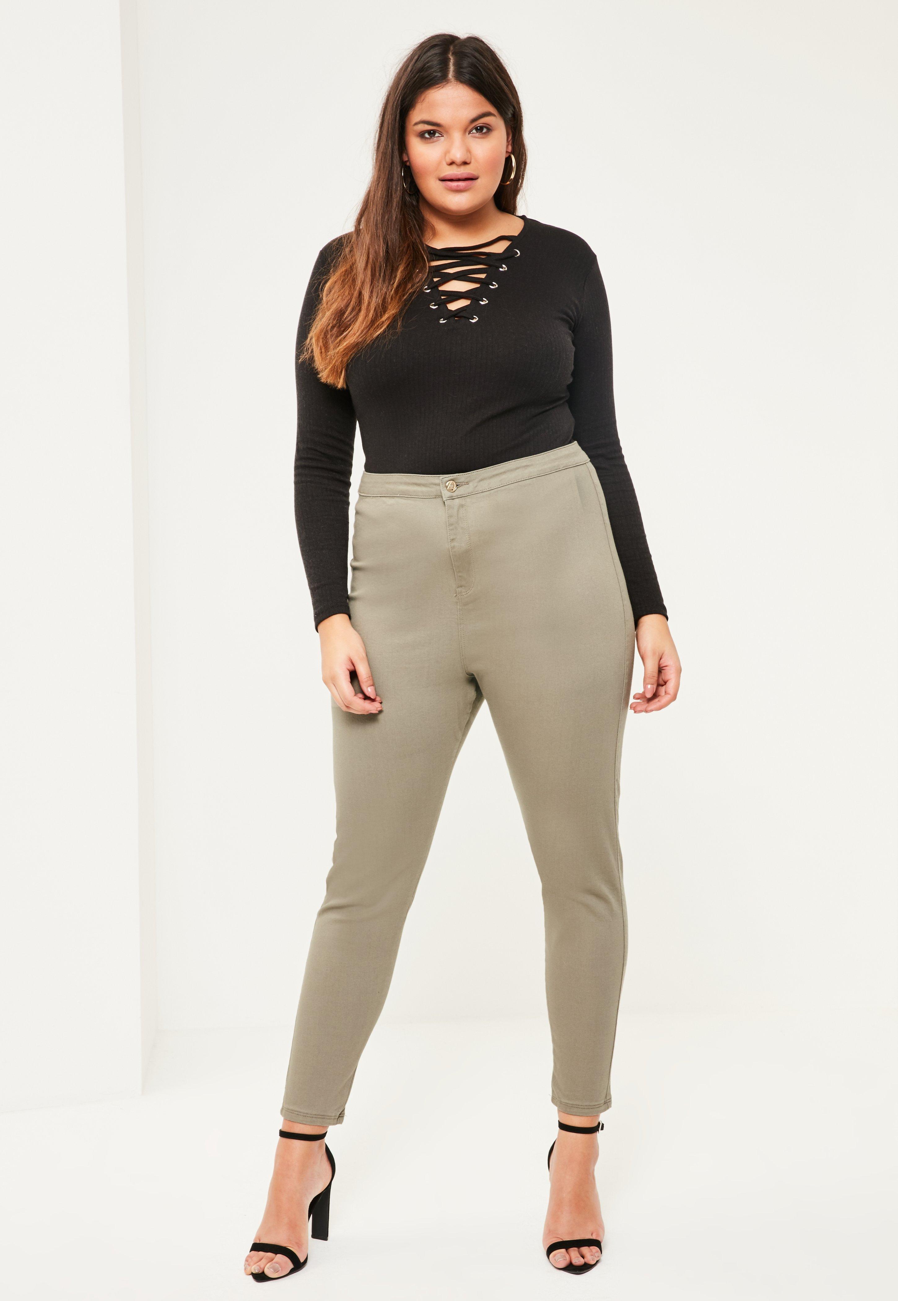 vice high waisted skinny jeans missguided