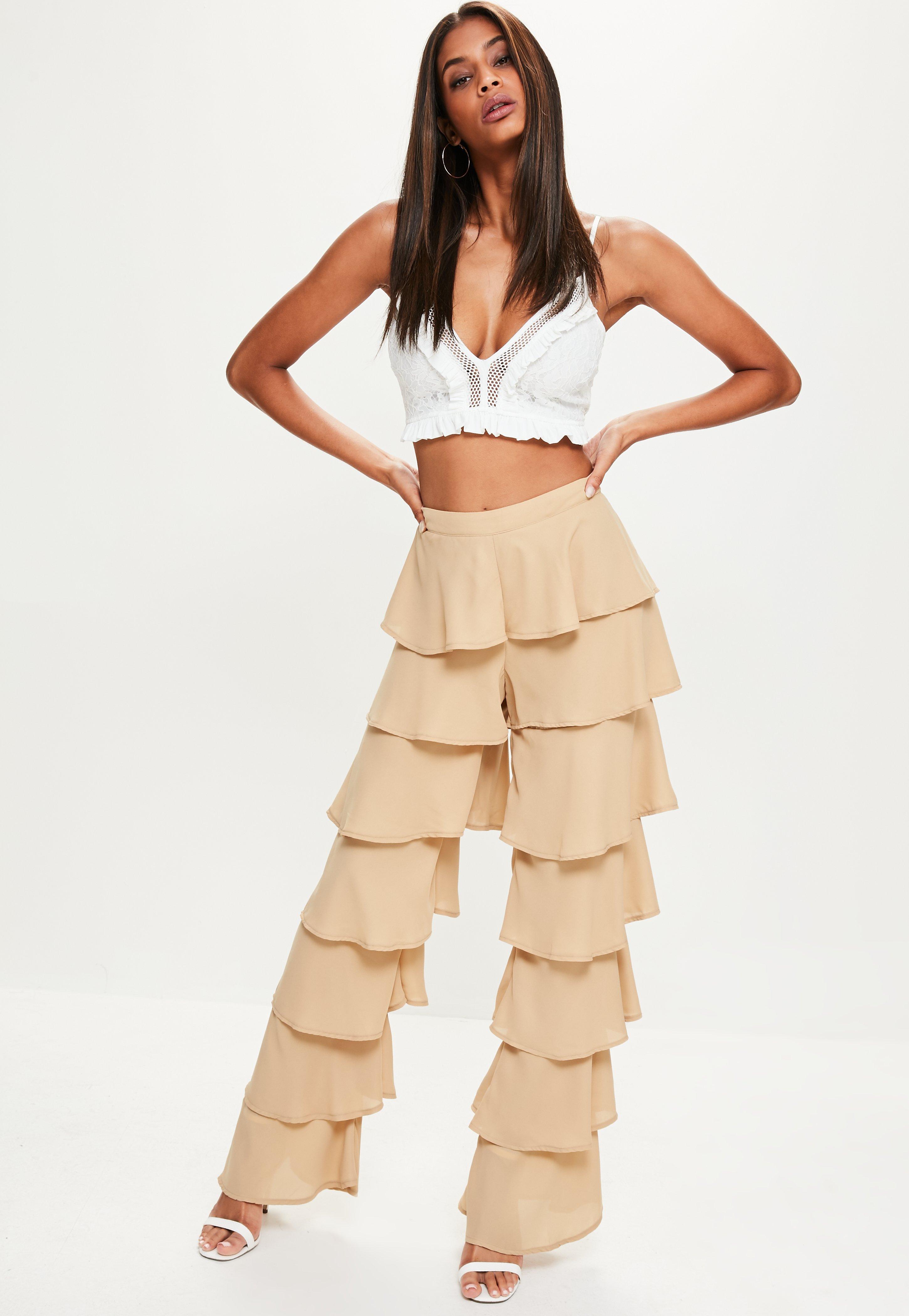 frill pants zara