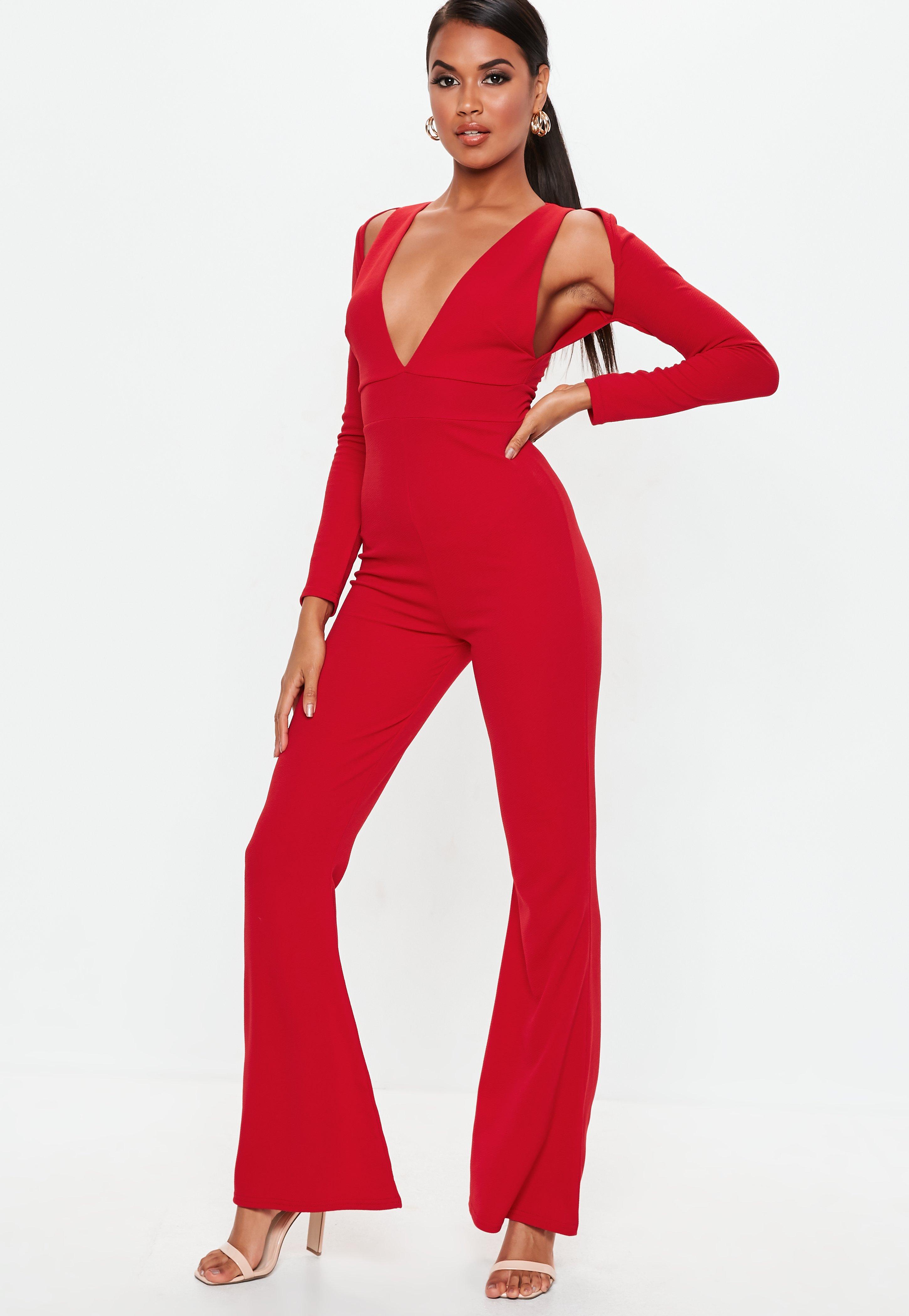 long sleeve cut out jumpsuit