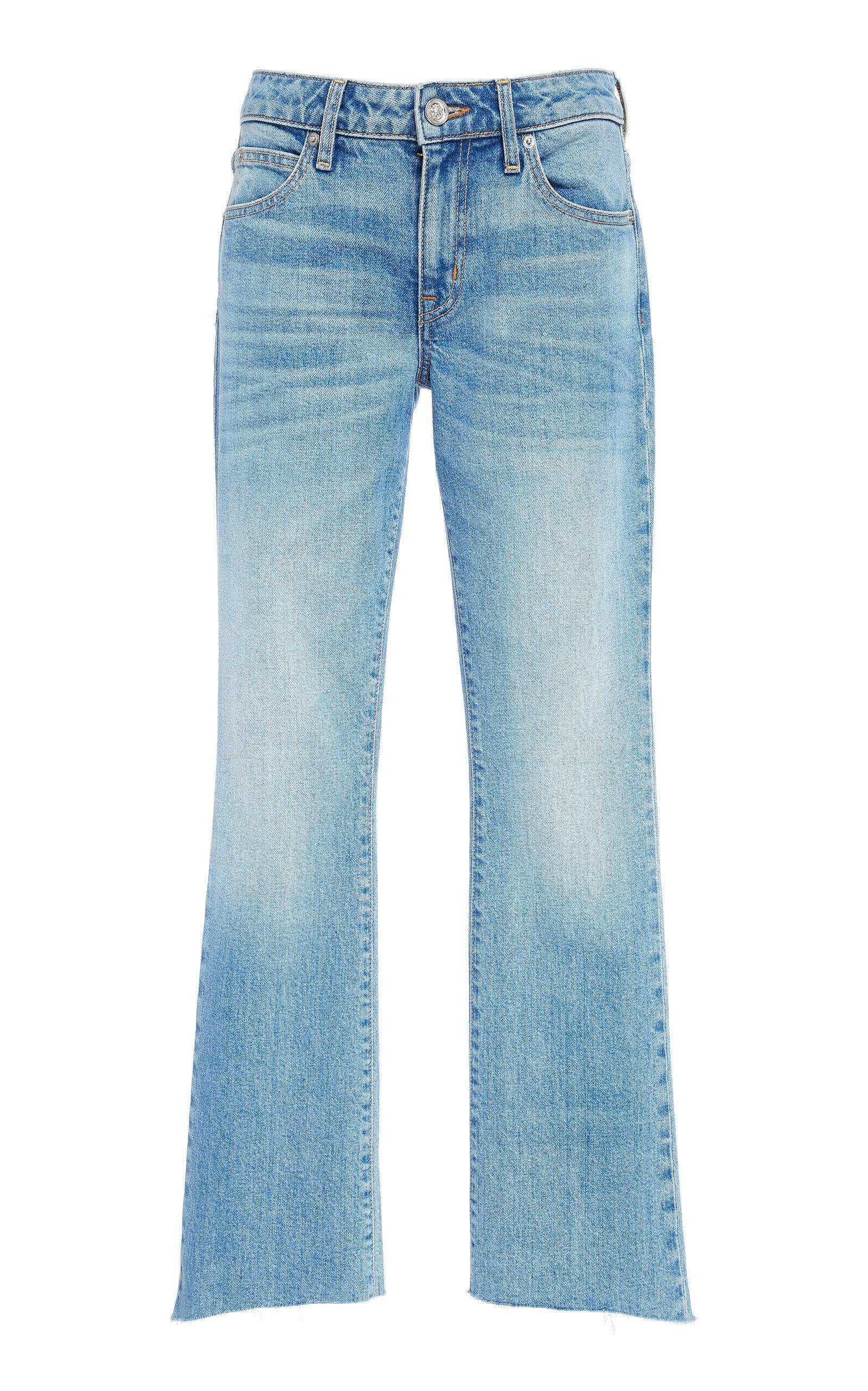 SLVRLAKE Denim Scarlett Mid-rise Slim Flared Jeans in Blue - Lyst