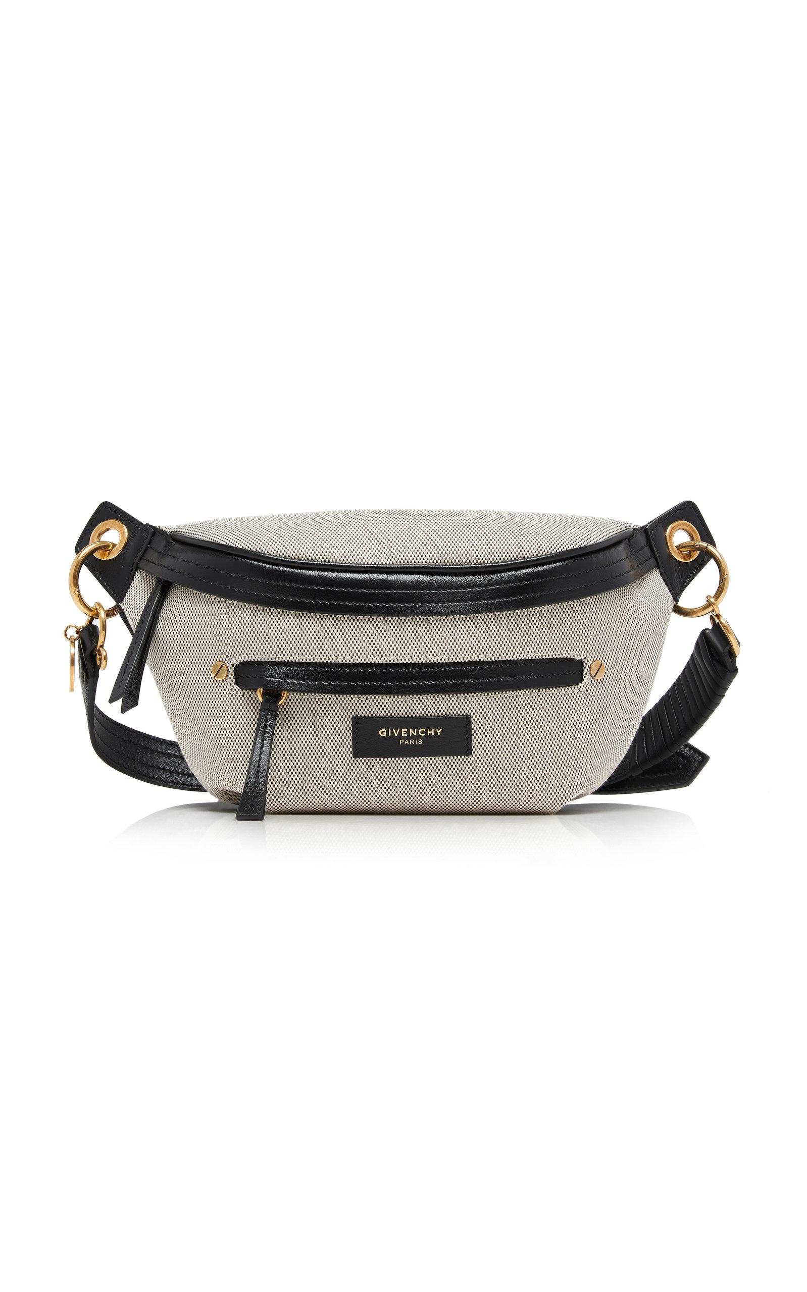 Givenchy Whip Leather-trimmed Canvas Belt Bag in Black - Save 53% - Lyst