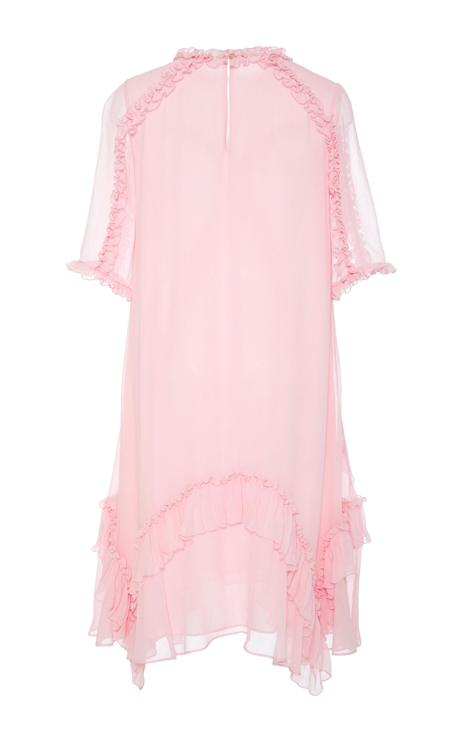 Lyst - Ulla Johnson Ruffled Pegeen Dress in Pink