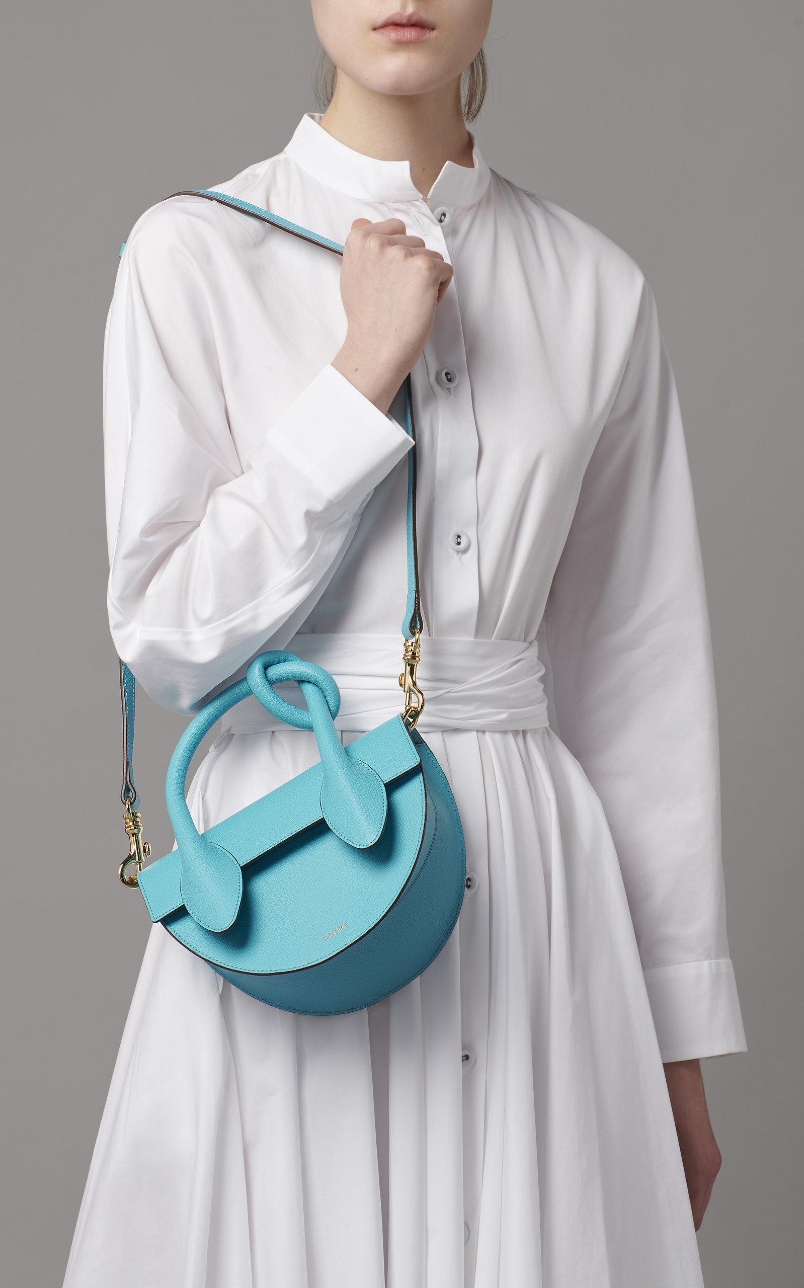 Yuzefi Dolores Leather Bag in Blue - Lyst