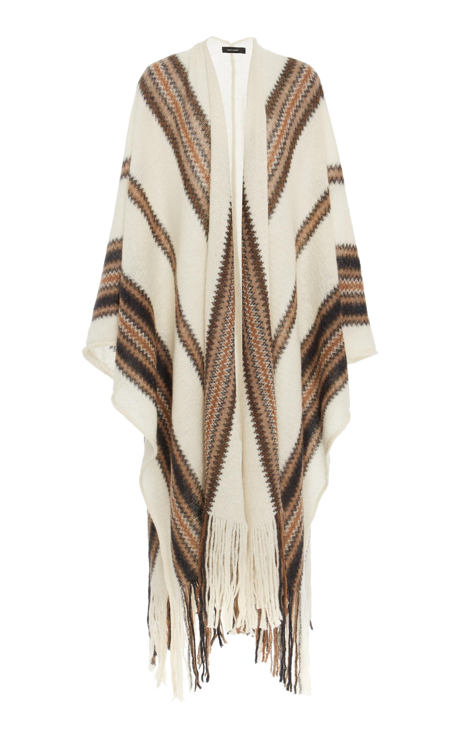 Isabel Poncho Marant Knit Blend Mohair Lyst Striped rqrxSXp8w