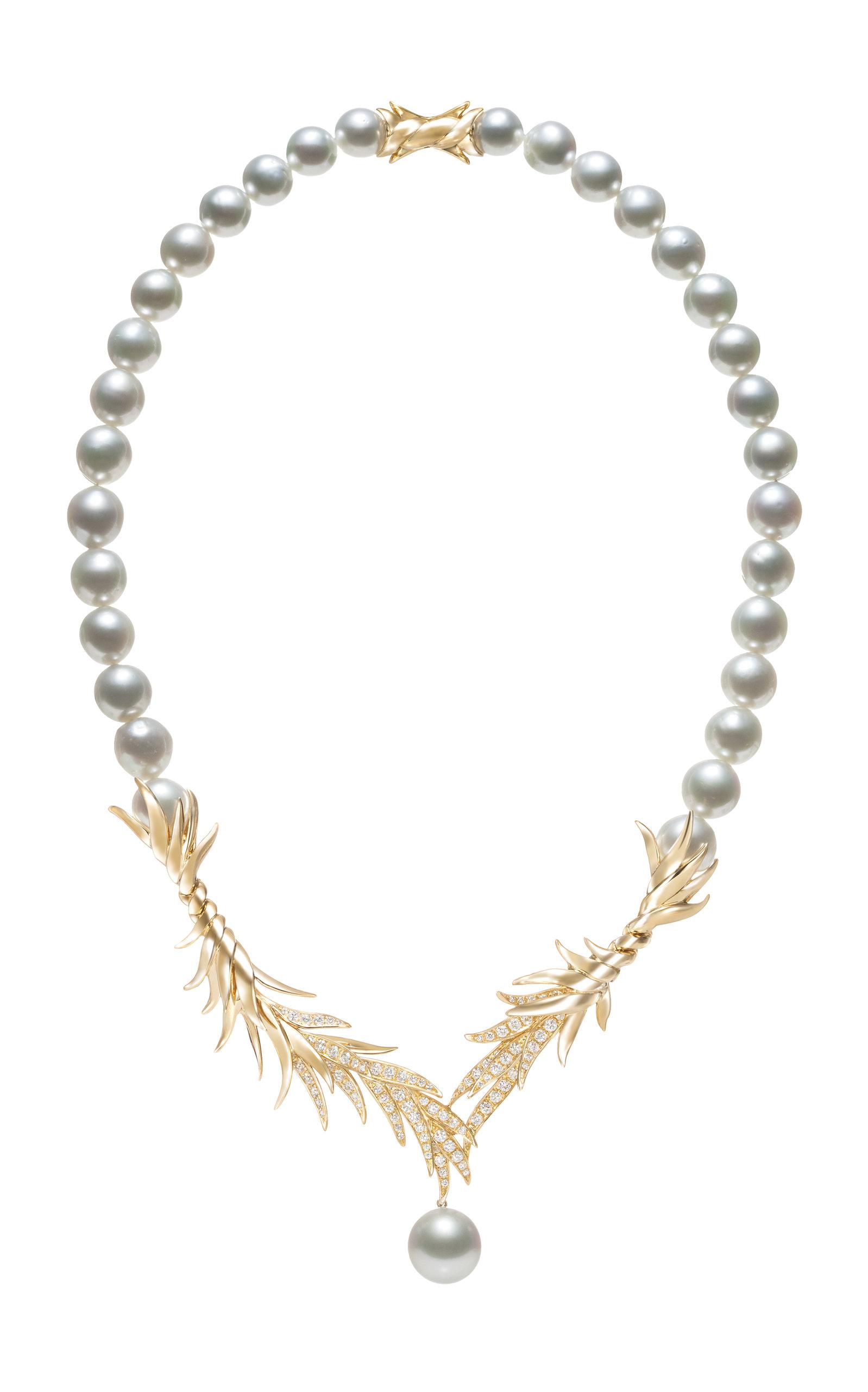 Lyst Tasaki High Jewelry Gold Pearl Necklace in Metallic