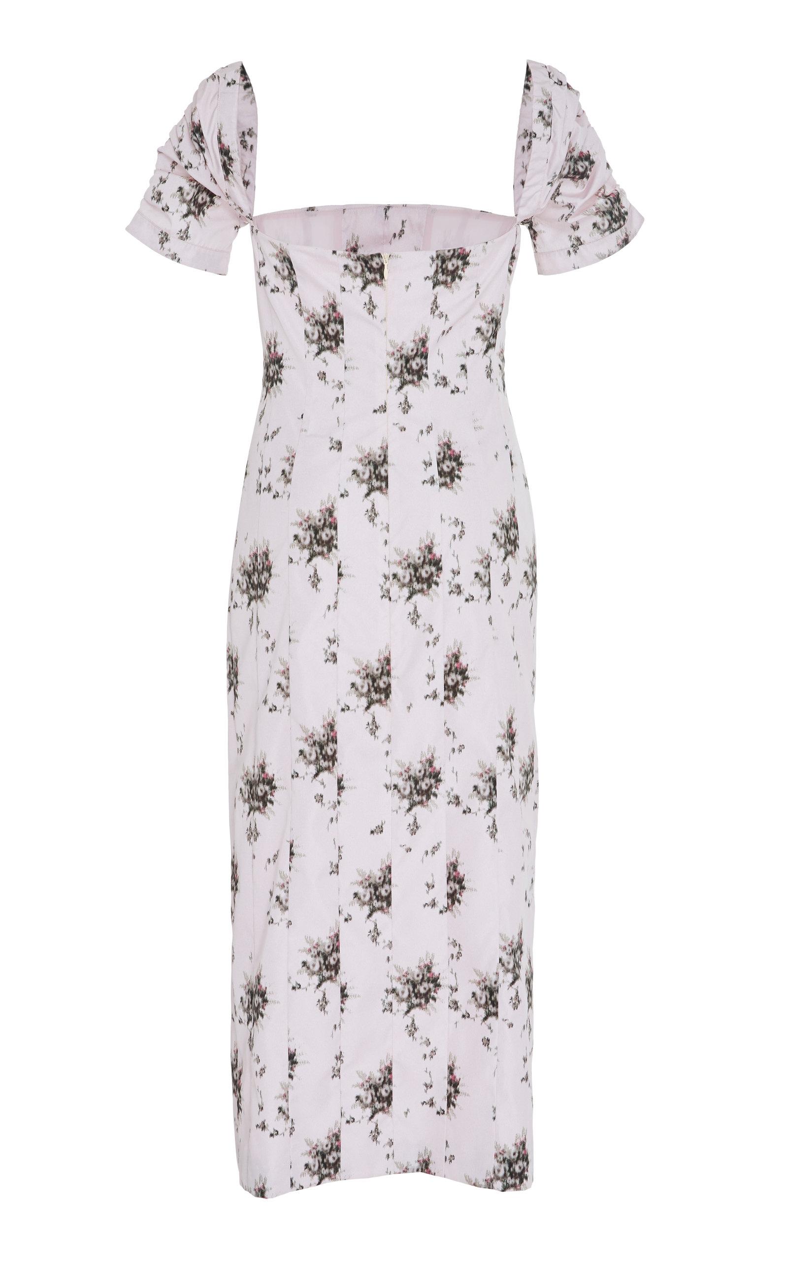 Lyst Brock Collection Exclusive Odilia Floralprint Midi