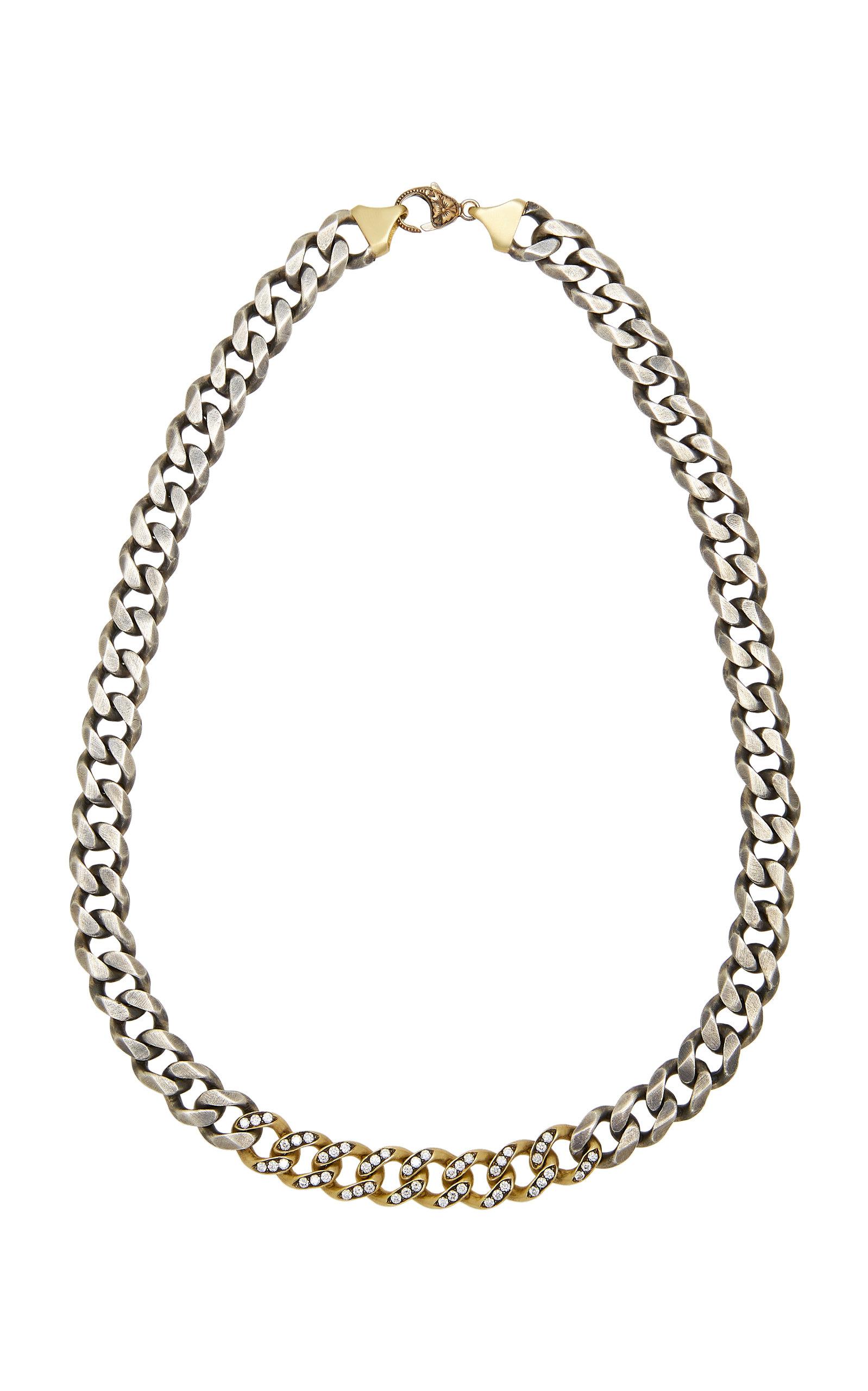 Lyst - Sylva & Cie 18k Gold, Sterling Silver And Diamond Necklace in ...