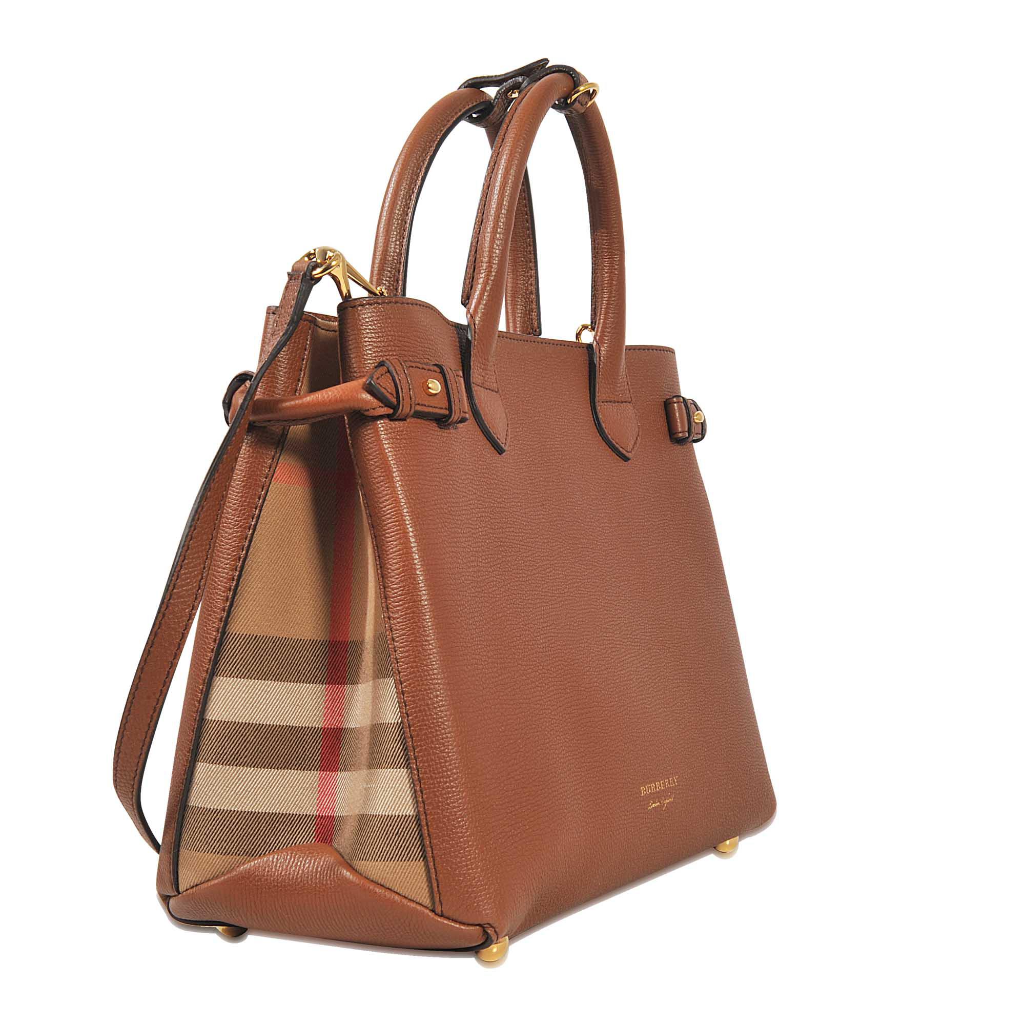 Burberry Leather Medium Banner Bag in Brown - Lyst