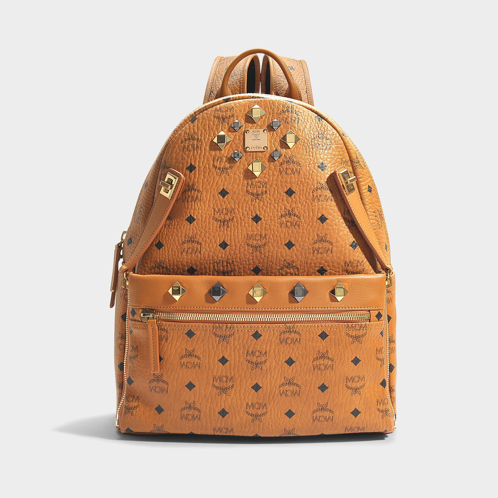 Lyst MCM Dual Stark Medium Backpack in Brown