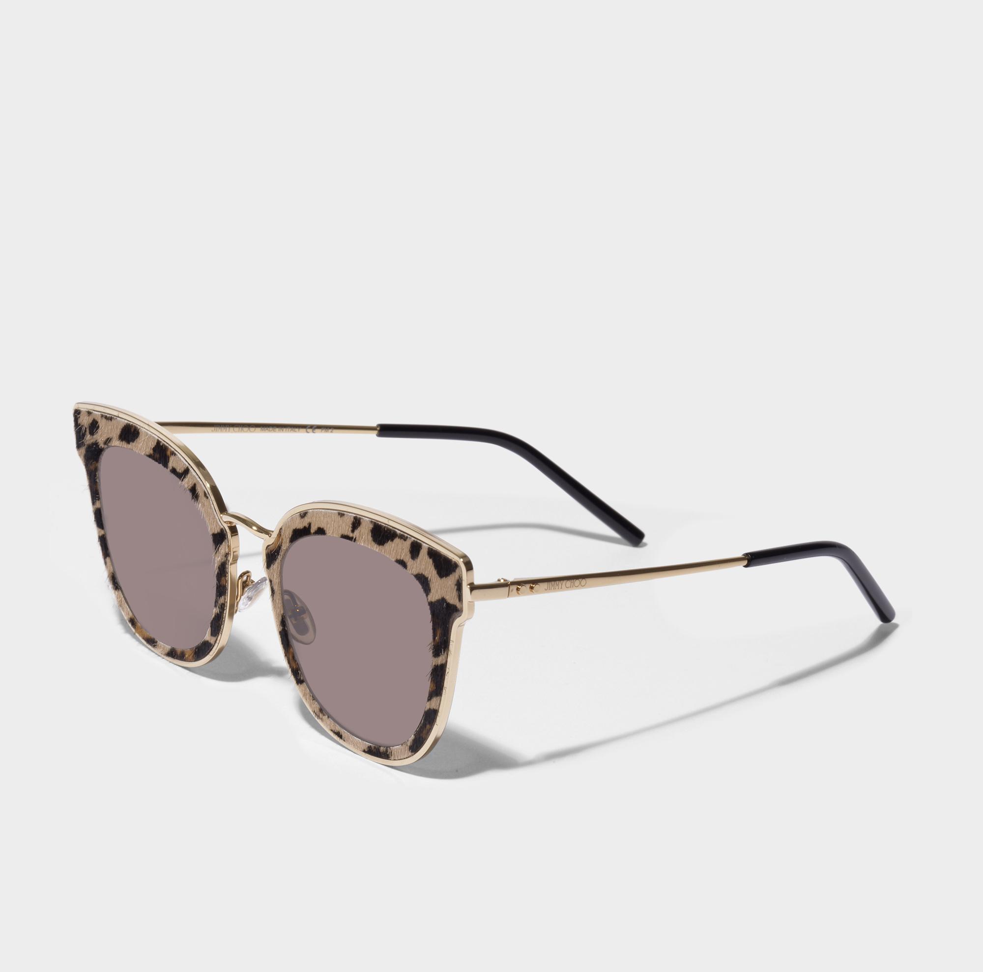 Nile Marron De En Métal Coloris Choo Jimmy Soleil Lunettes Lyst Oyw8nvNm0