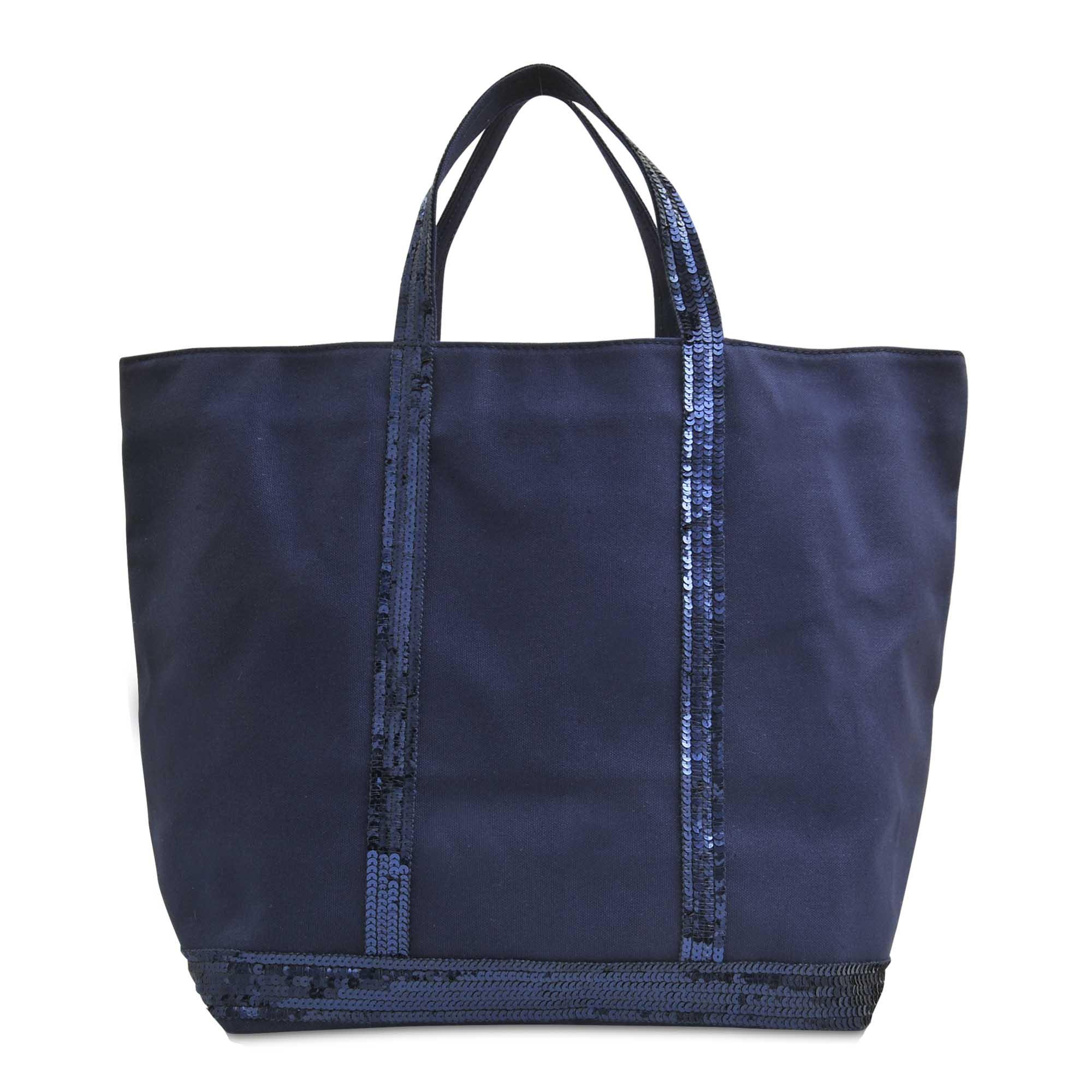 Vanessa bruno Medium Tote + Sequined Canvas in Blue | Lyst