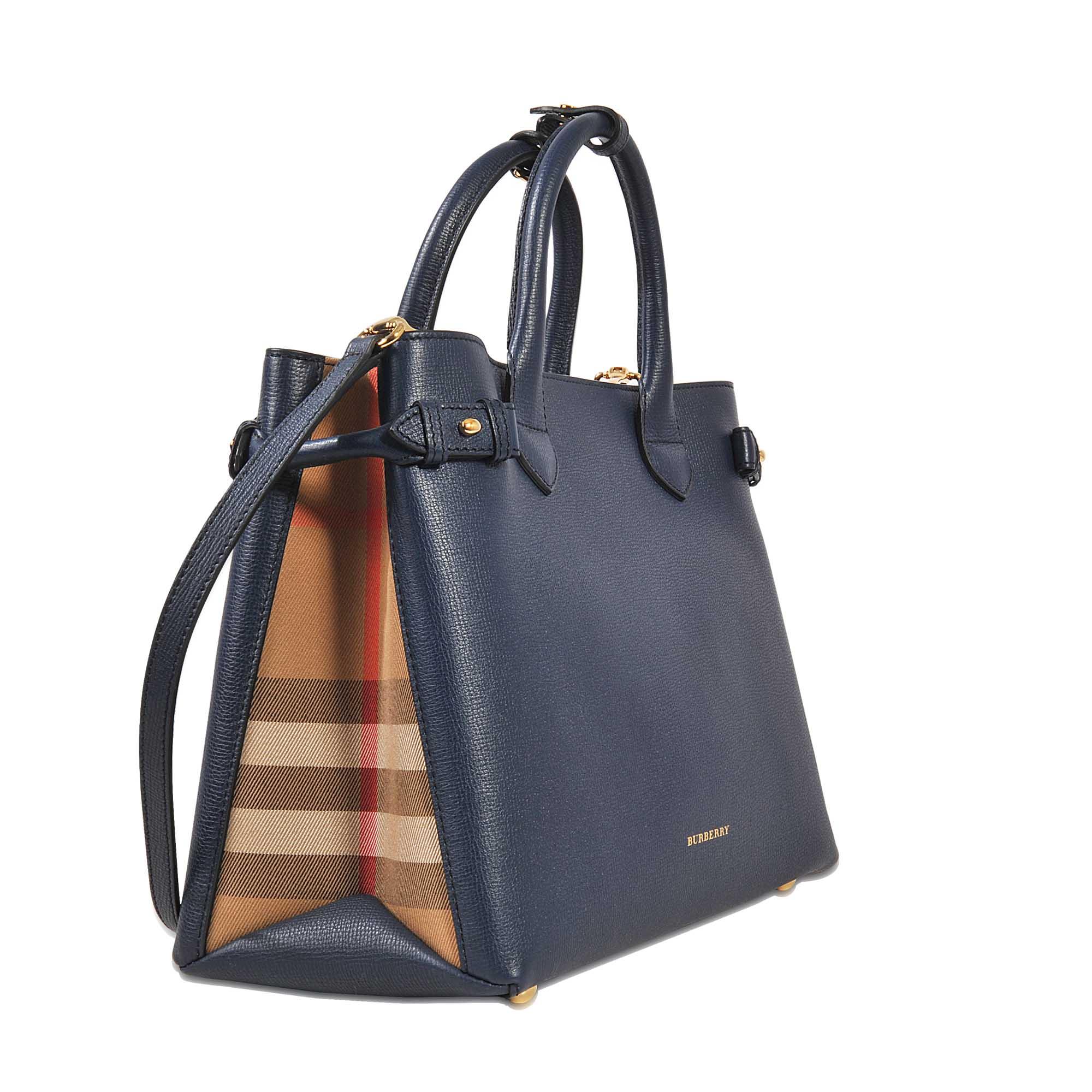 Lyst - Burberry Medium Banner Bag in Blue