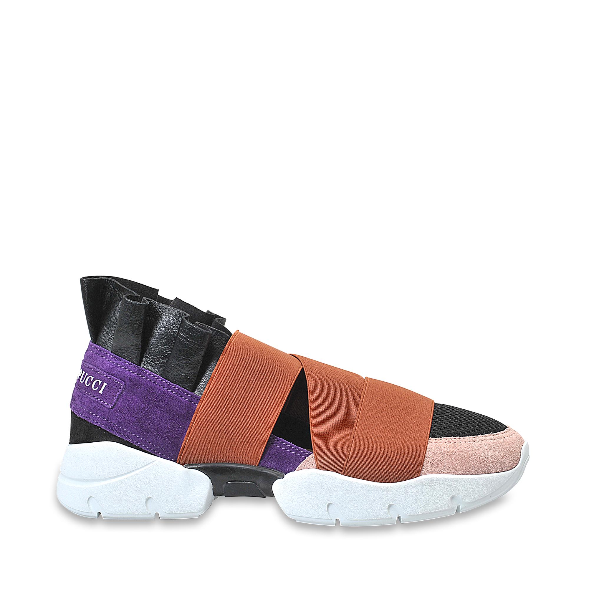 Emilio pucci Ruffle Sneakers in Multicolor | Lyst