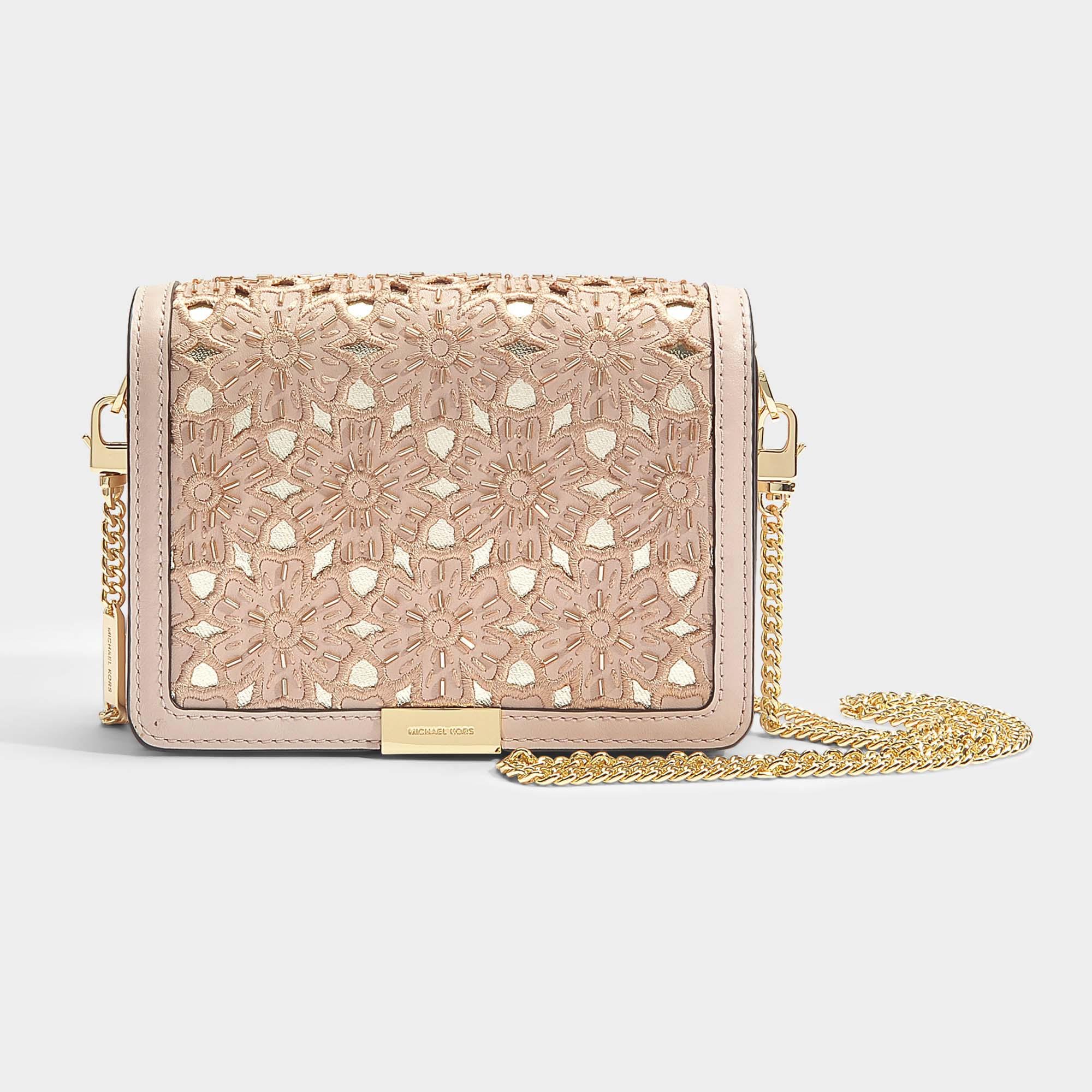 michael kors rose gold clutch