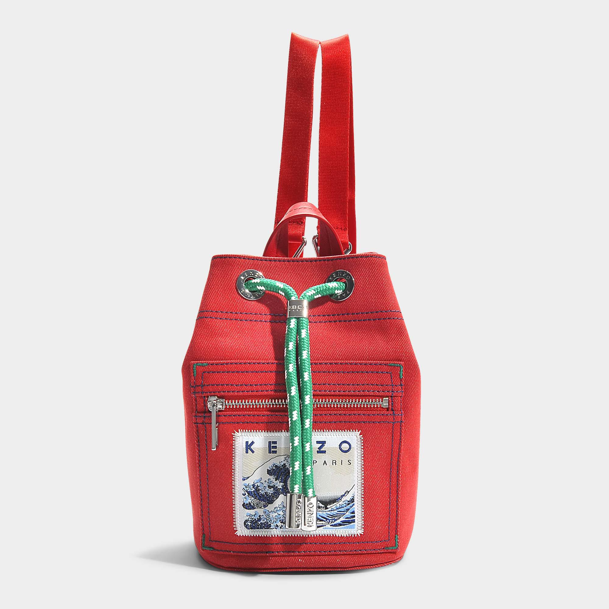 En Kenzo Sac Coloris Lyst Dos À Rouge Toile Mini wk8nPZXN0O