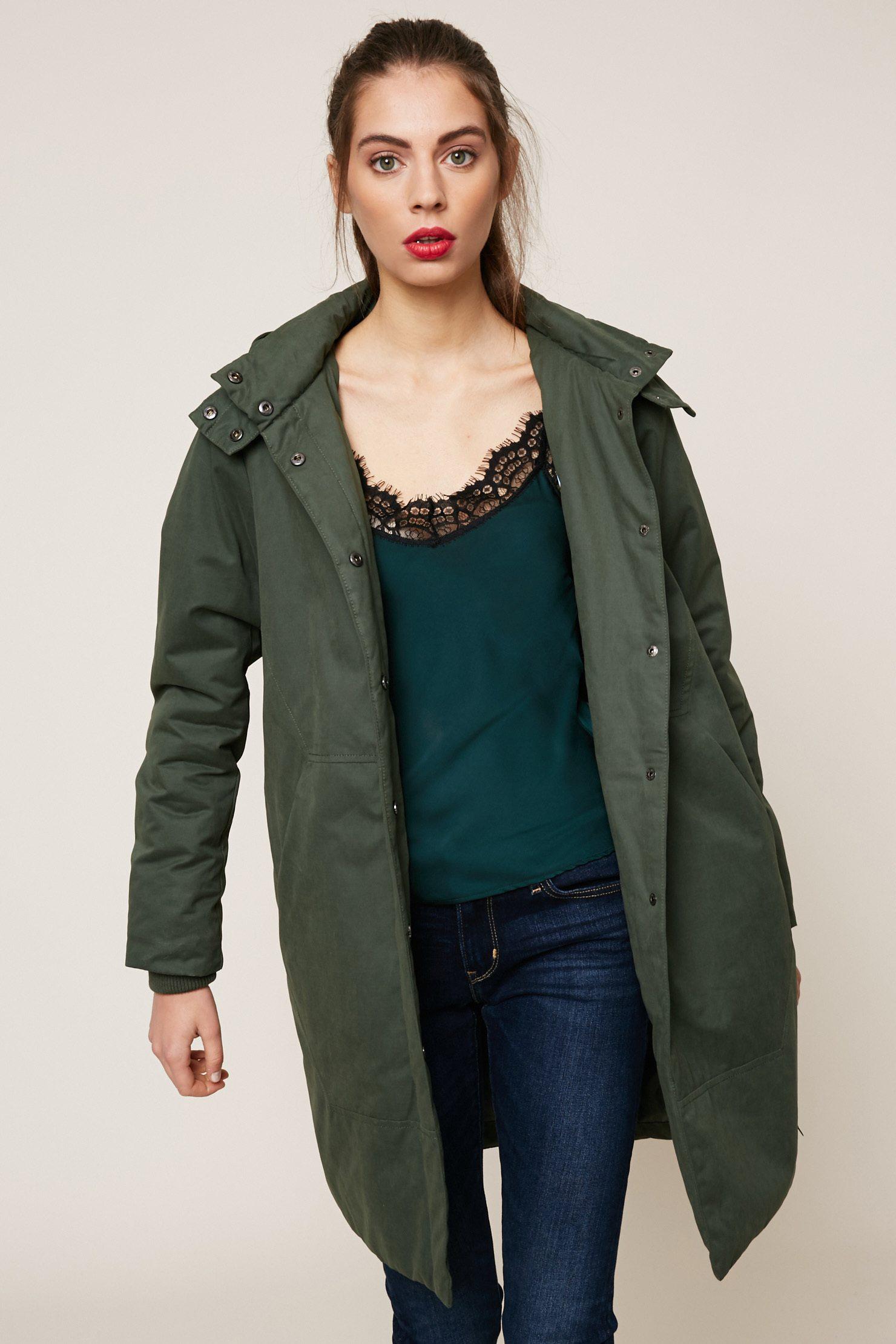 Lyst - Numph Parka in Green