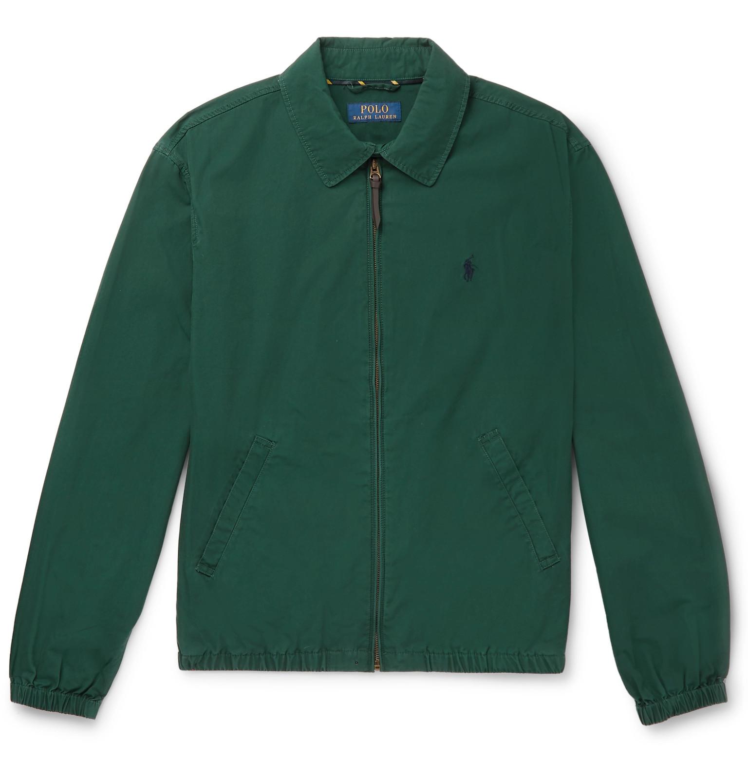 Polo Ralph Lauren Cotton Harrington Jacket in Green for Men Lyst
