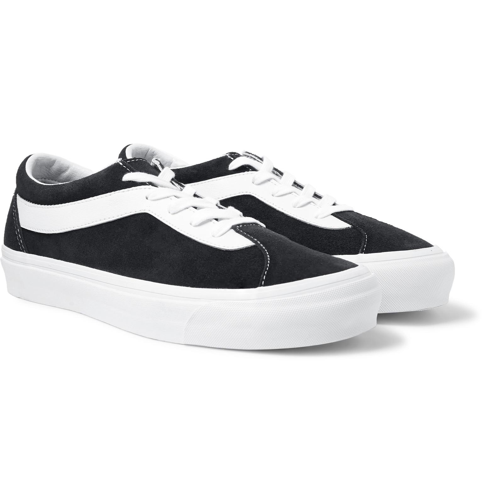 Vans Staple Bold Ni Suede And Leather Sneakers in Black for Men - Lyst