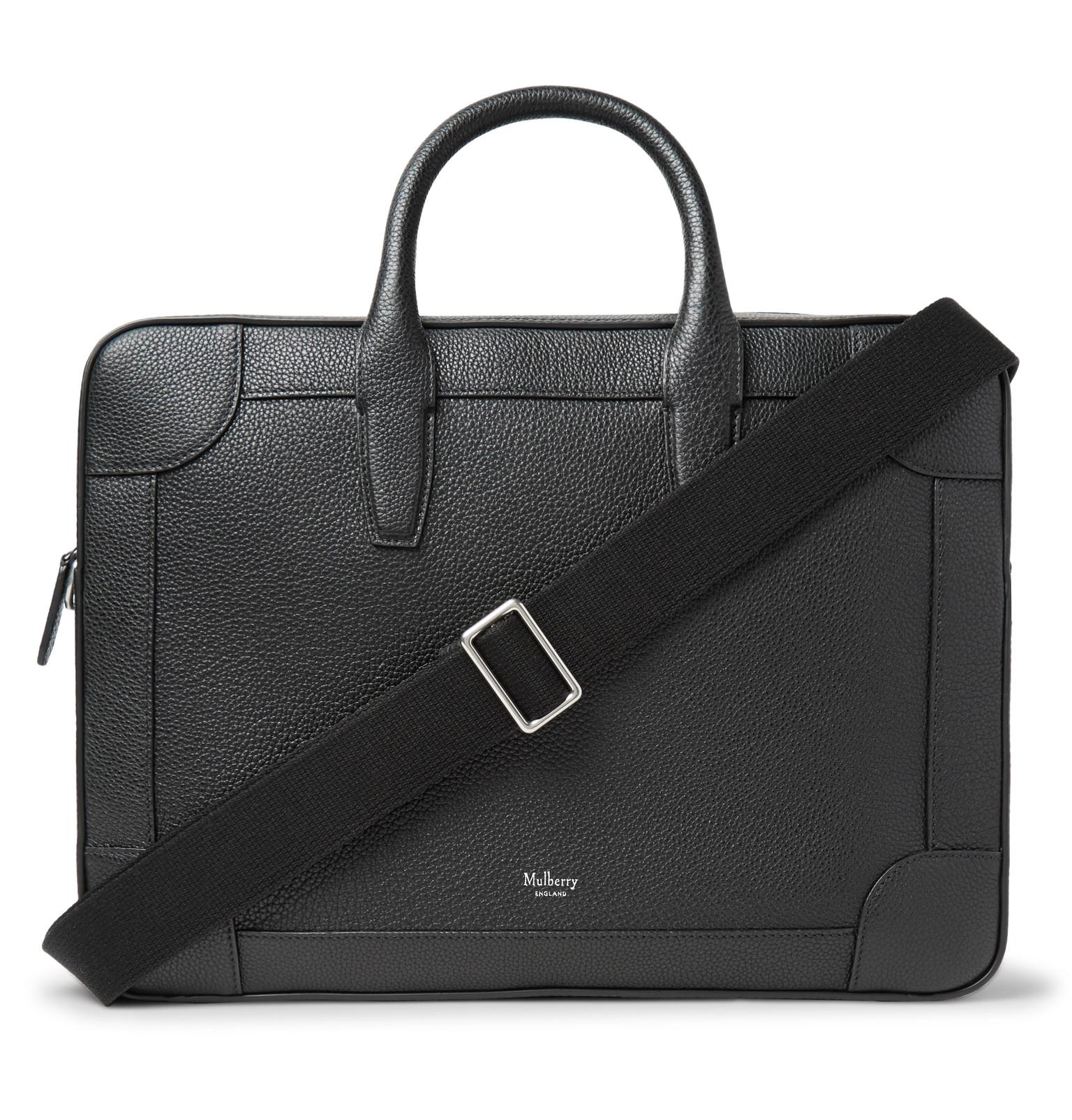Lyst - Mulberry Full-grain Leather Briefcase in Black for Men - Save 61%