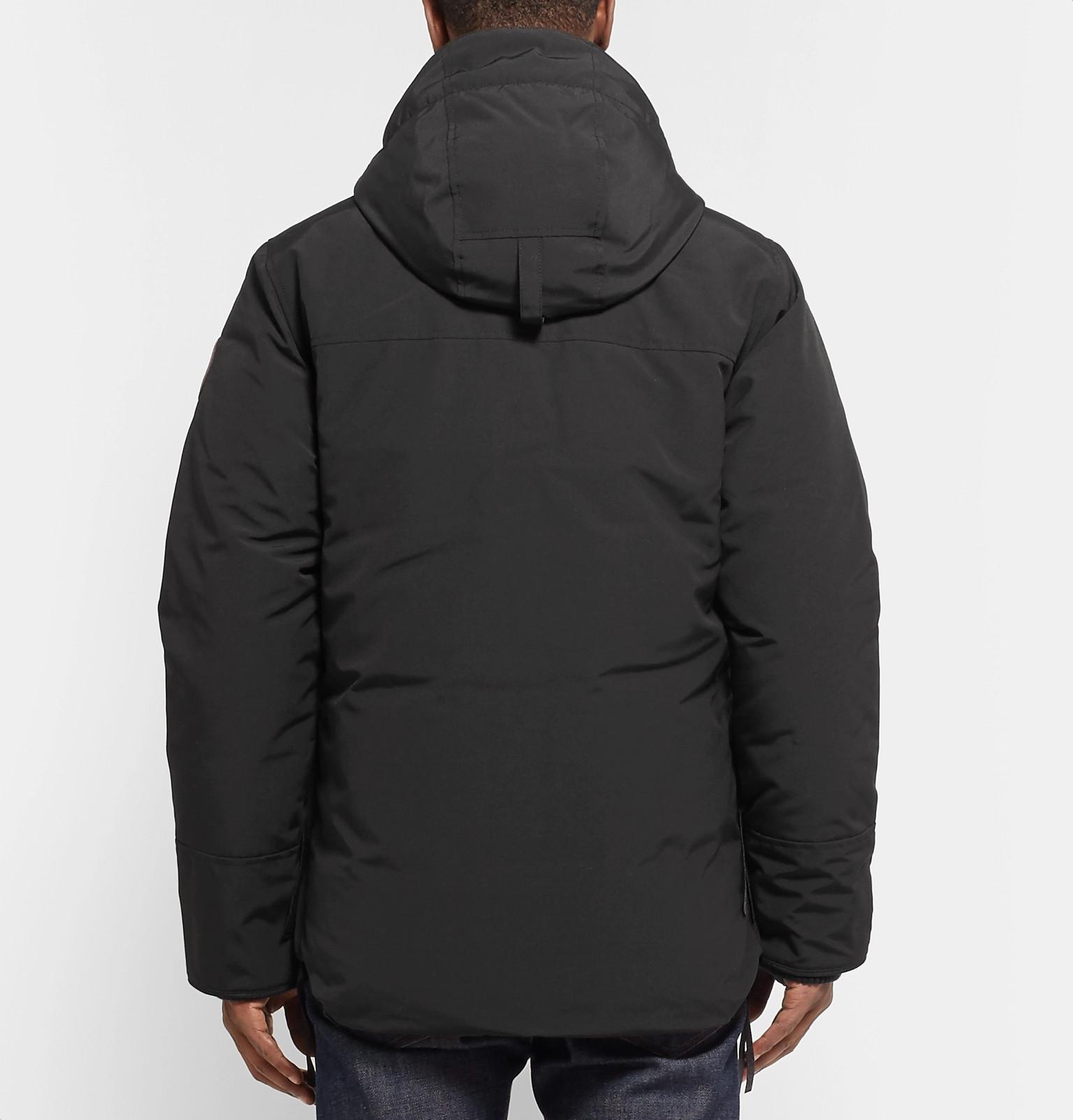 Canada Goose Goose Maitland Shell Hooded Down Parka in Black for Men - Lyst