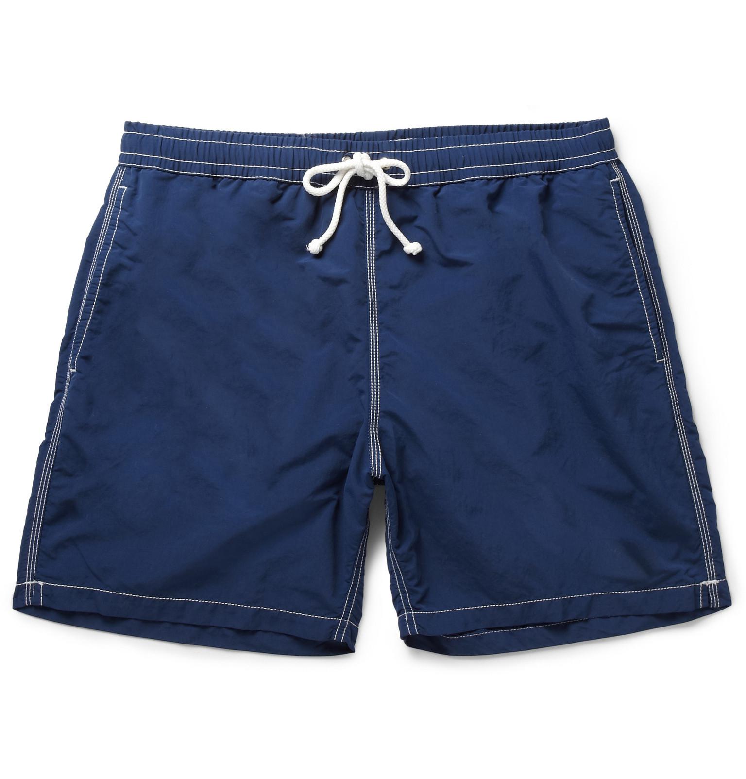 Lyst - Hartford Mid-length Swim Shorts in Blue for Men