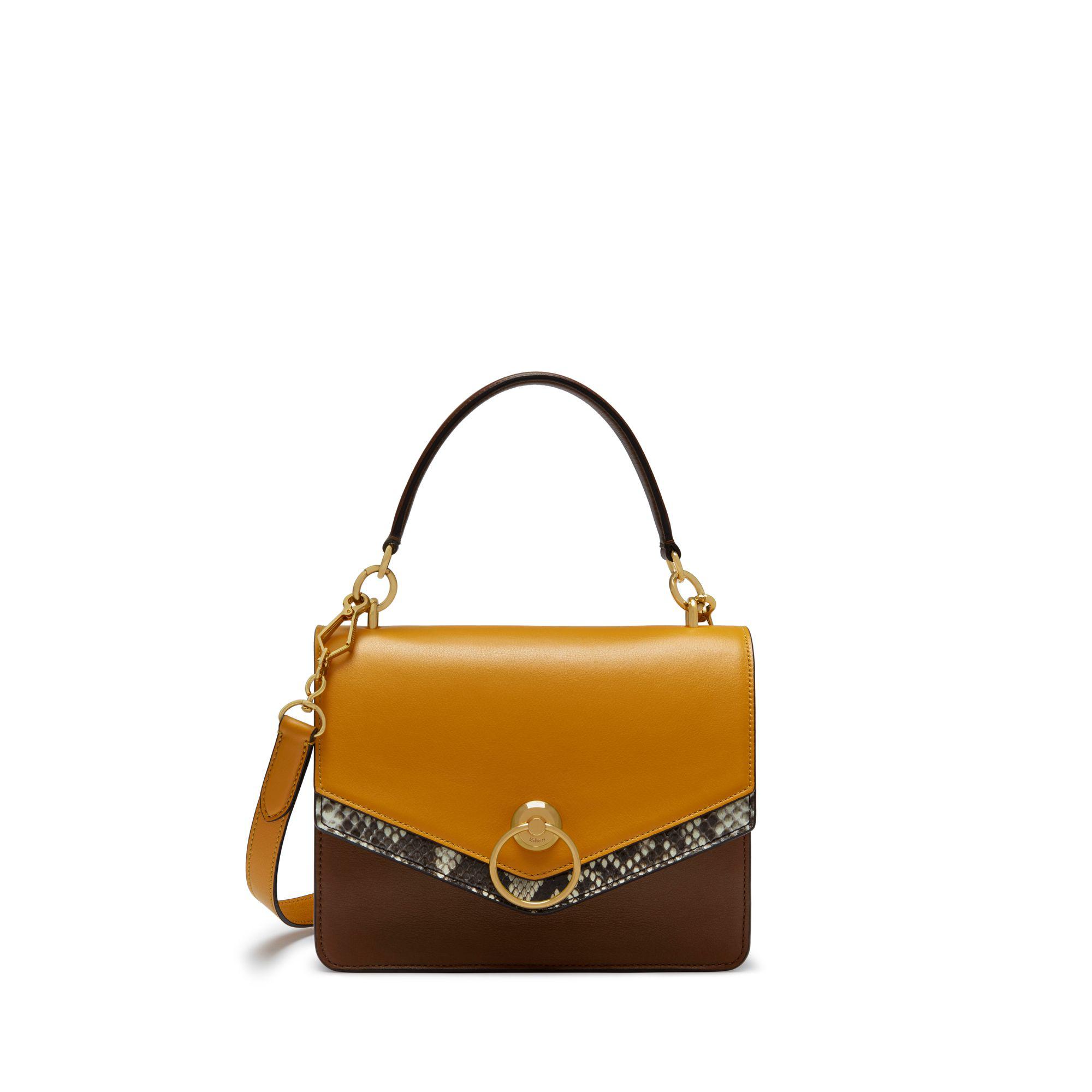 mulberry brown satchel