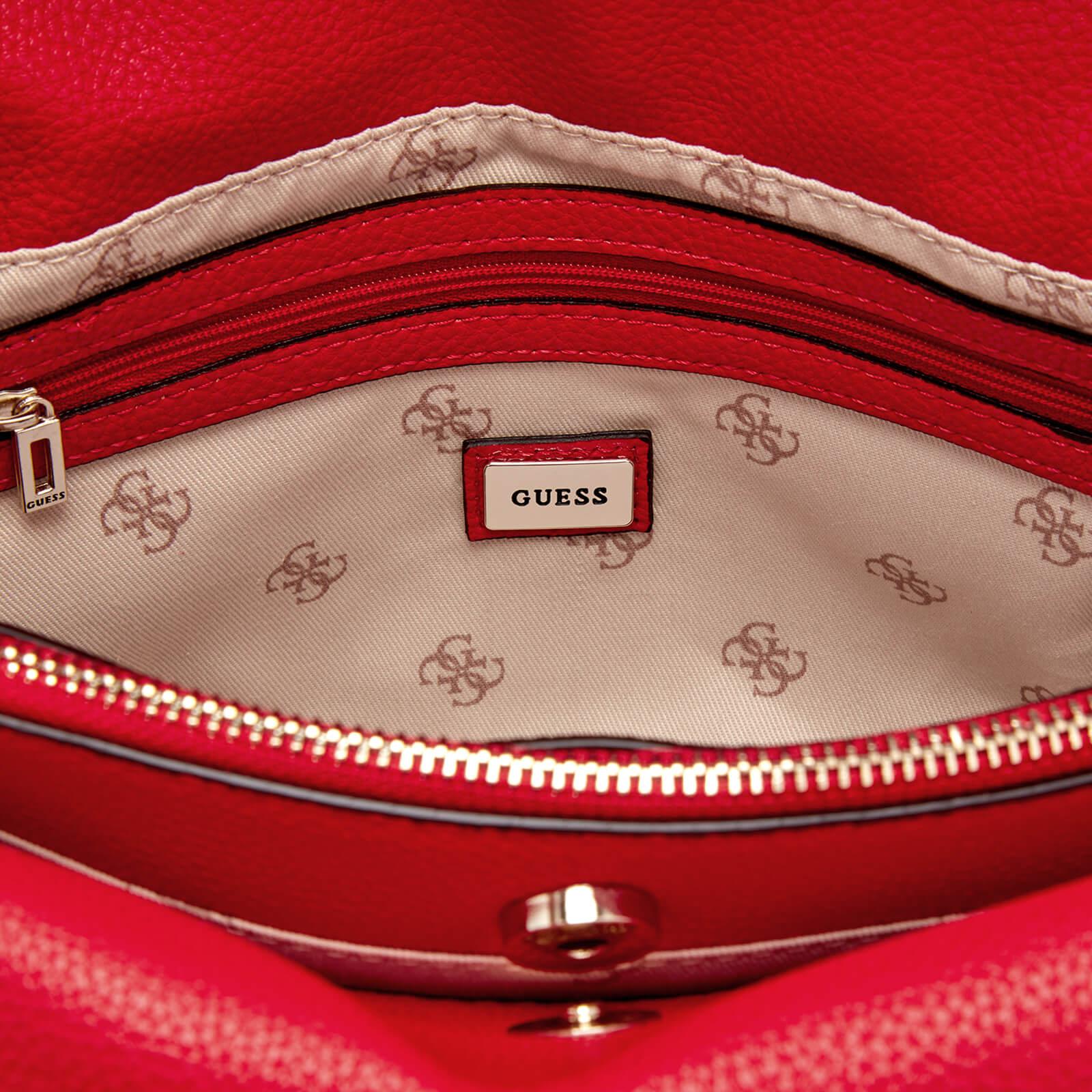 Lyst Guess Luma Small Friend Satchel In Red Gallery