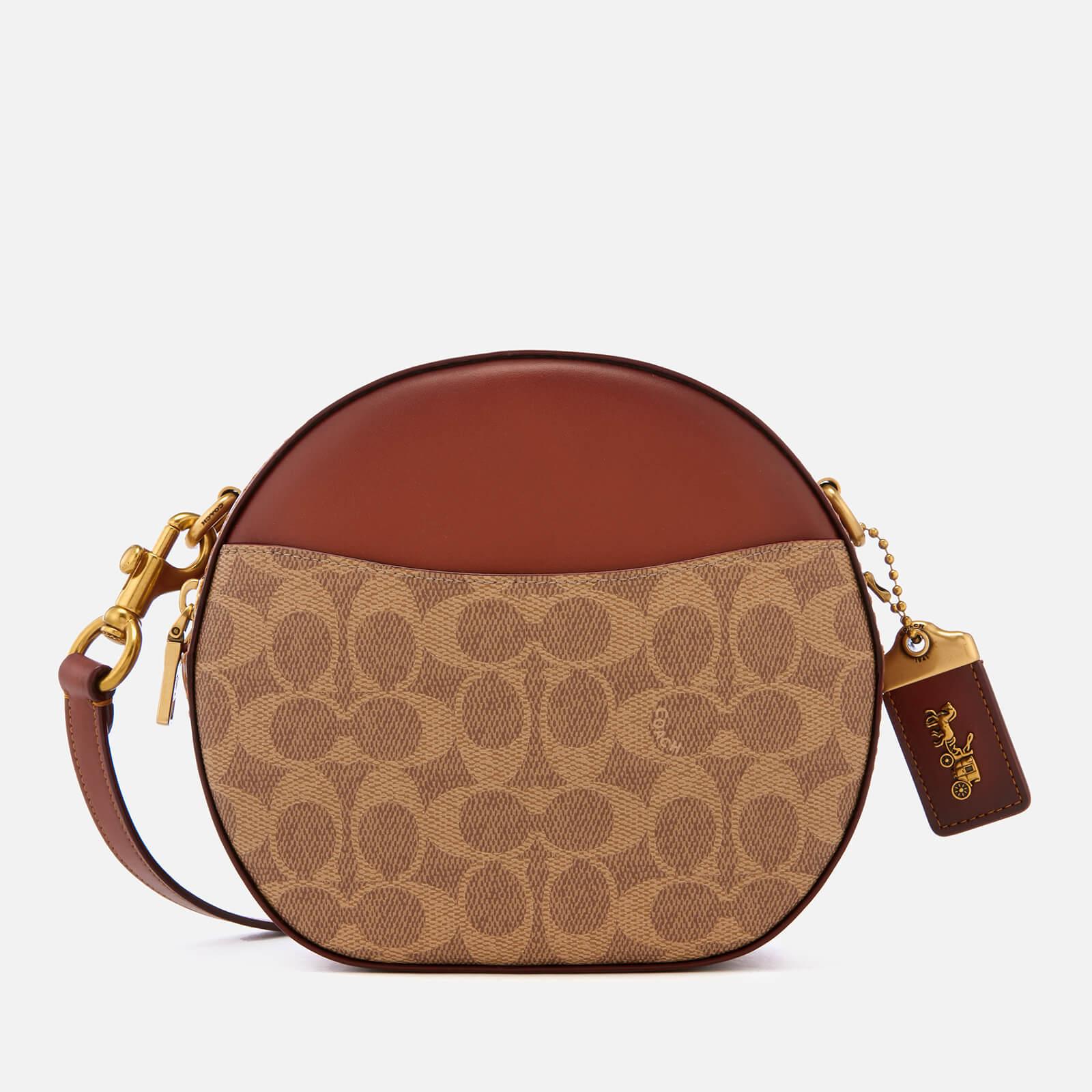 Coach Coated Canvas Signature Canteen Cross Body Bag in Brown - Lyst