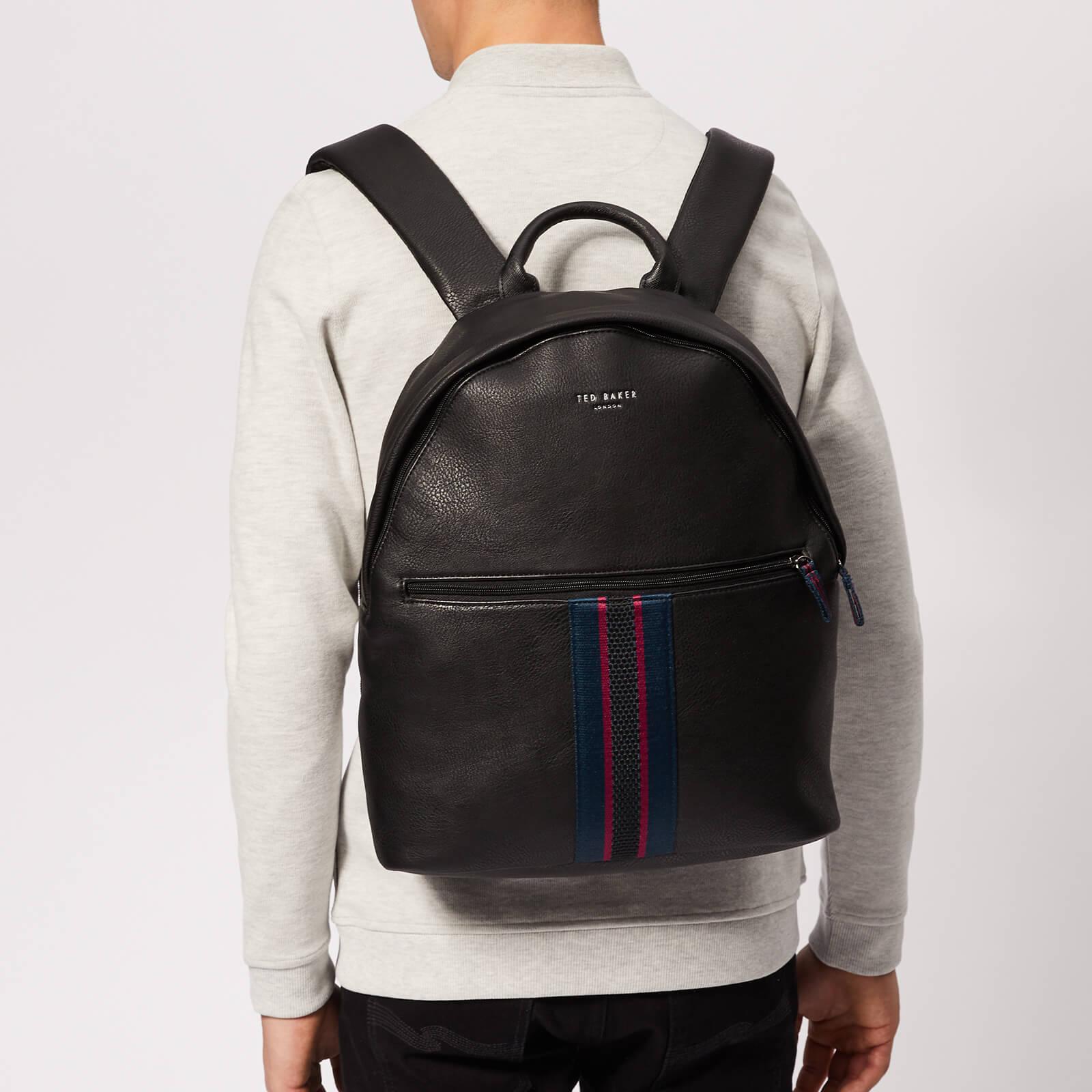 ted baker webbing strap leather backpack