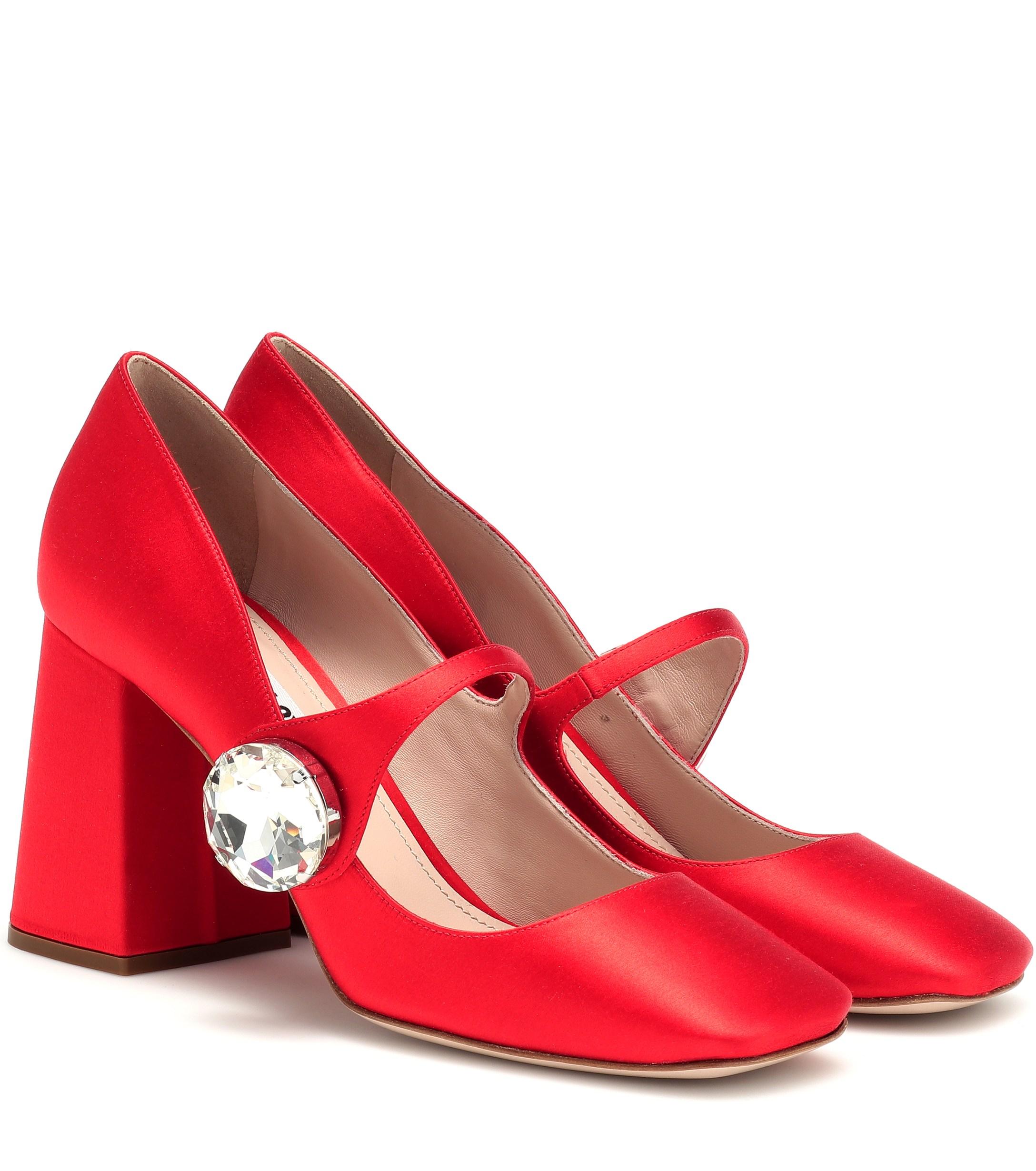 miu miu red heels