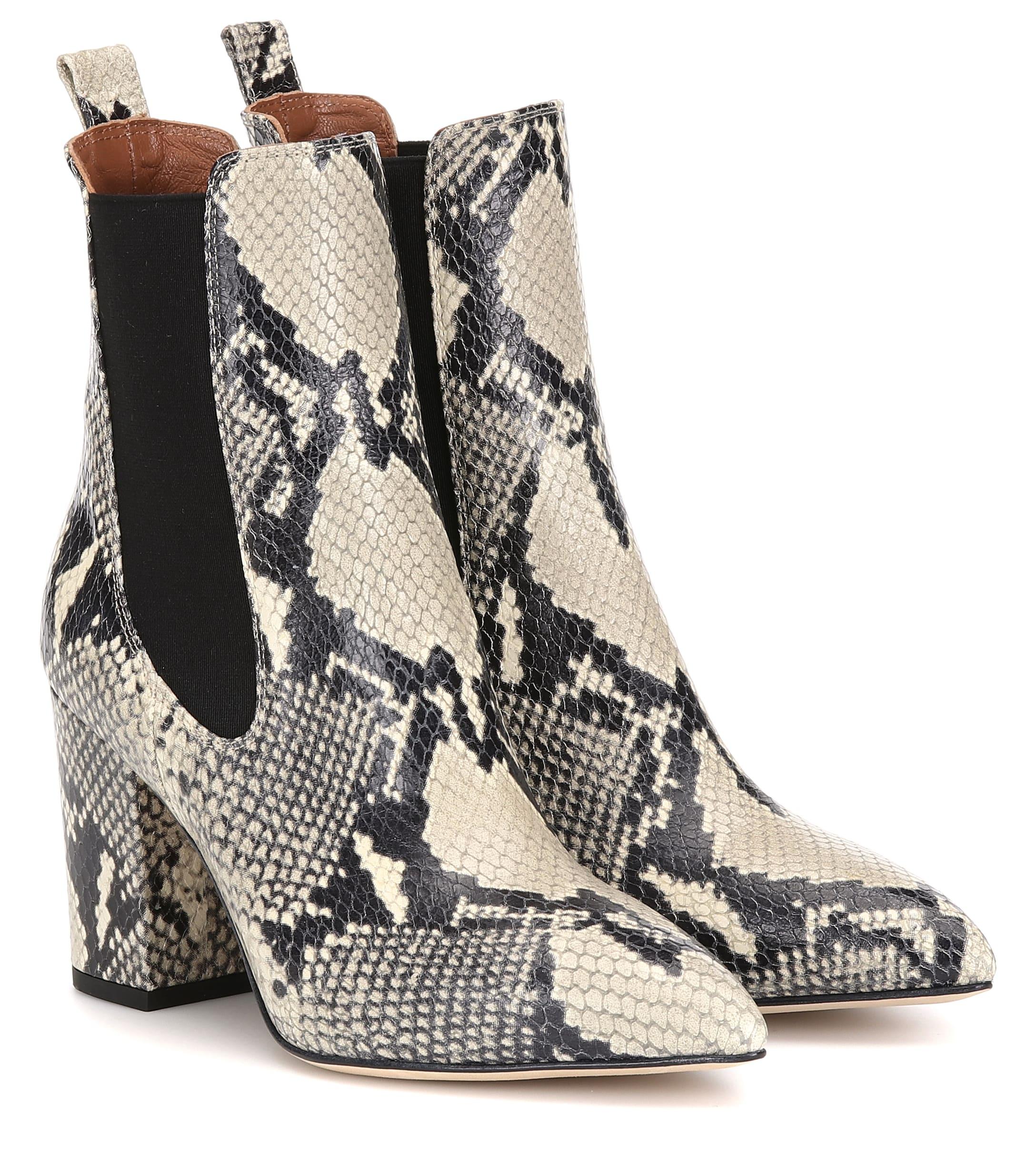paris texas snake print ankle boot