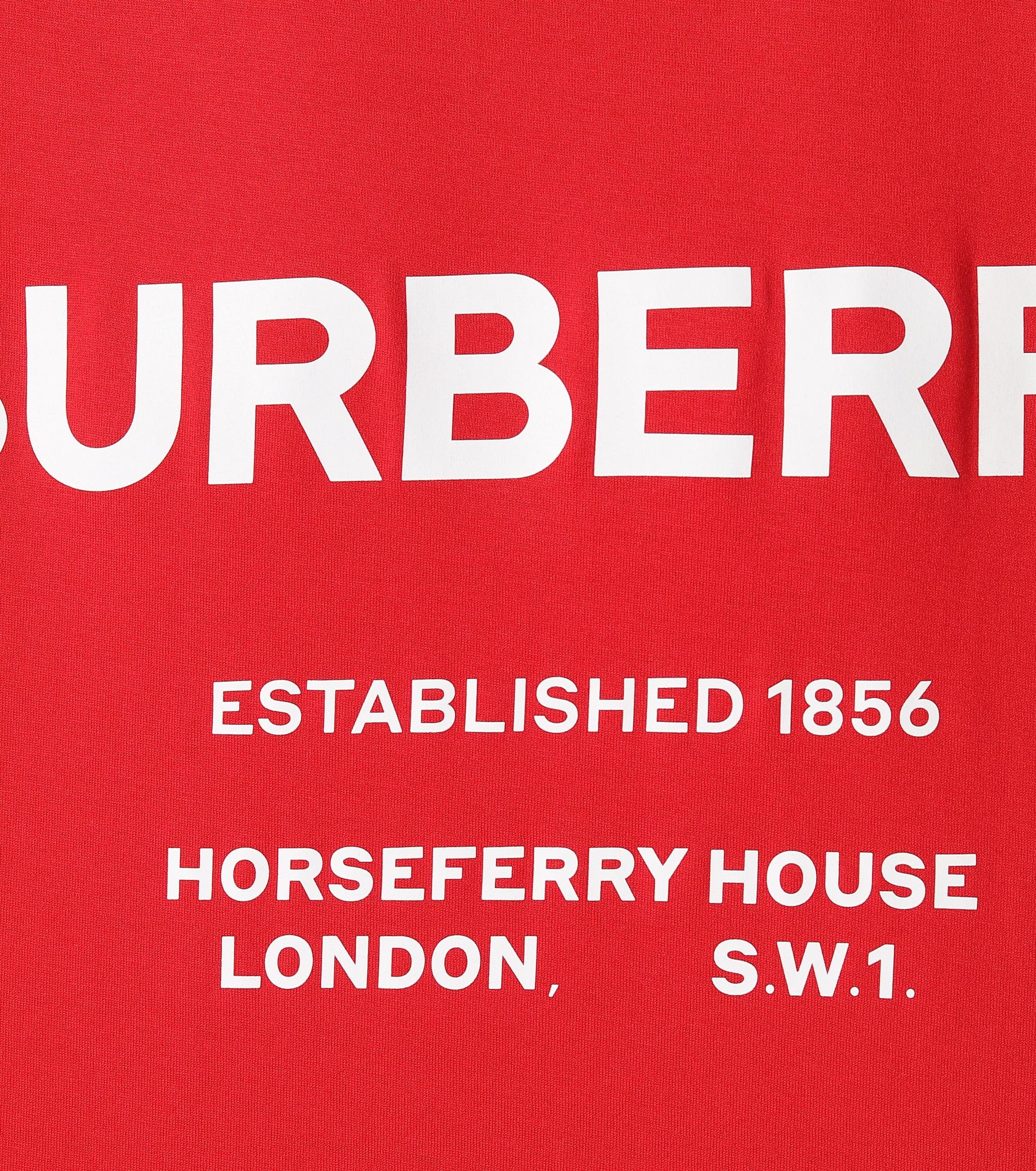 Burberry Logo Cotton T-shirt in Bright Red (Red) - Save 29% - Lyst