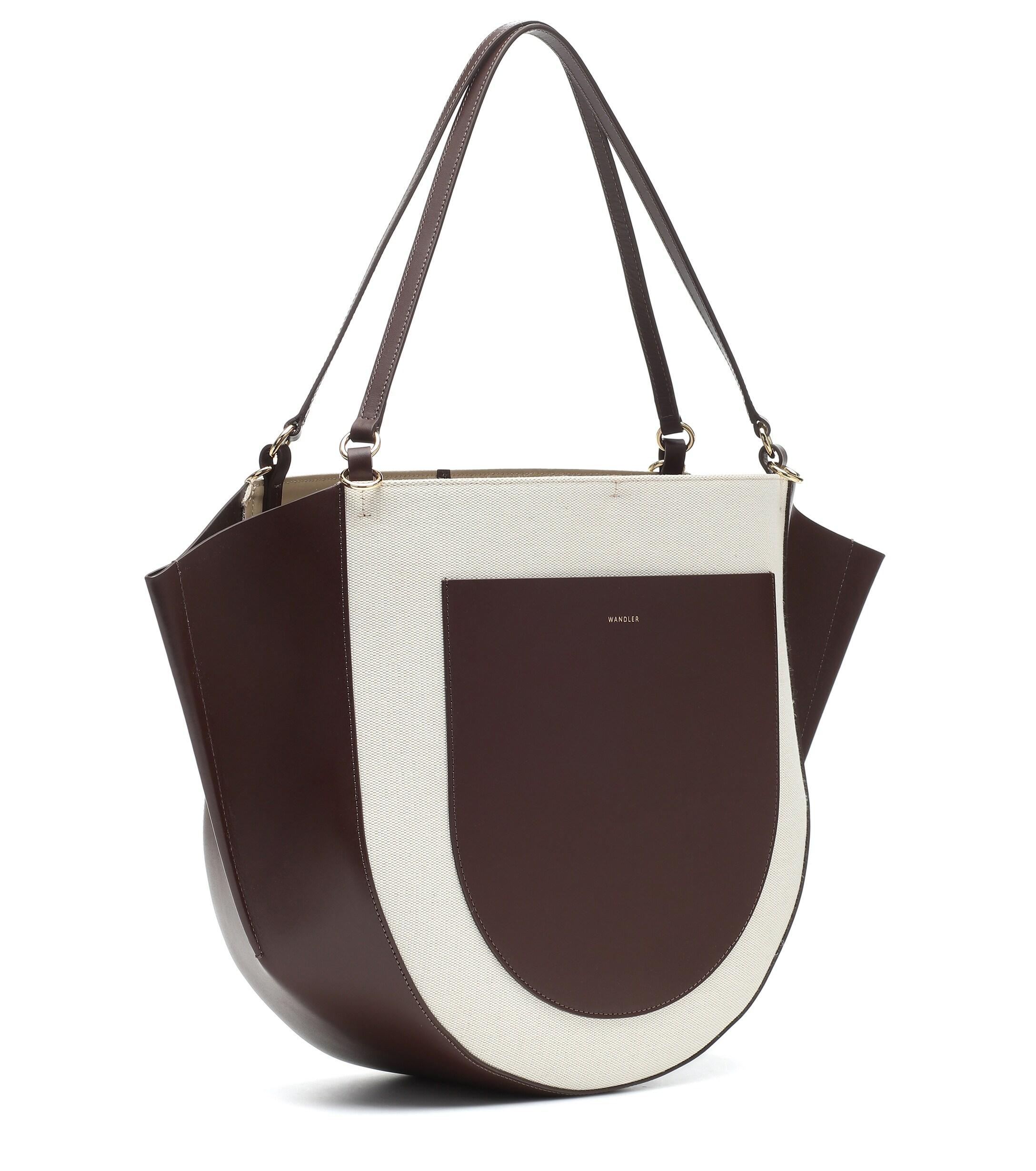 Wandler Mia Canvas And Leather Tote - Lyst