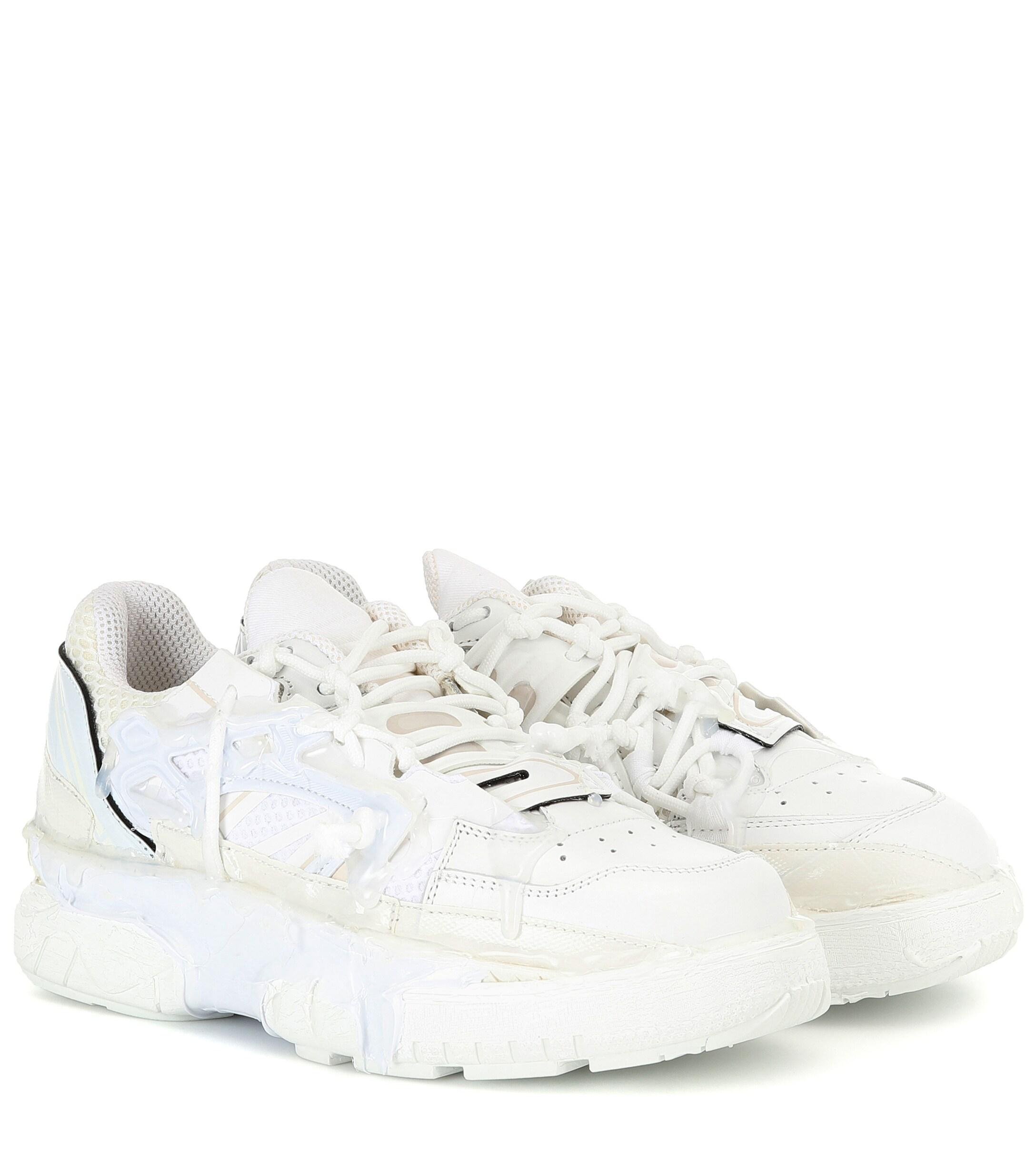 Maison Margiela Fusion Leather Sneakers in White - Lyst
