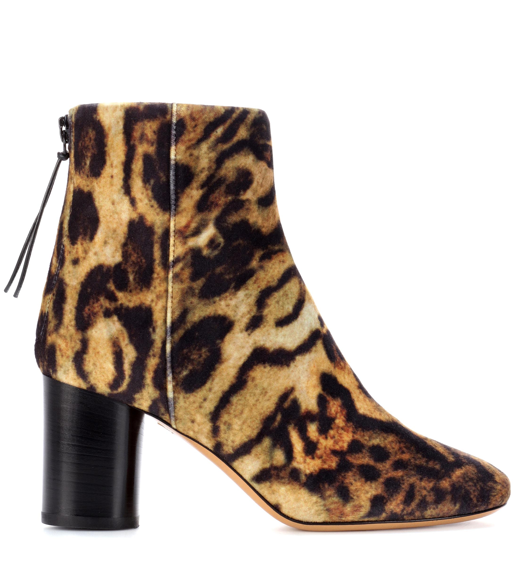 boots isabel marant leopard