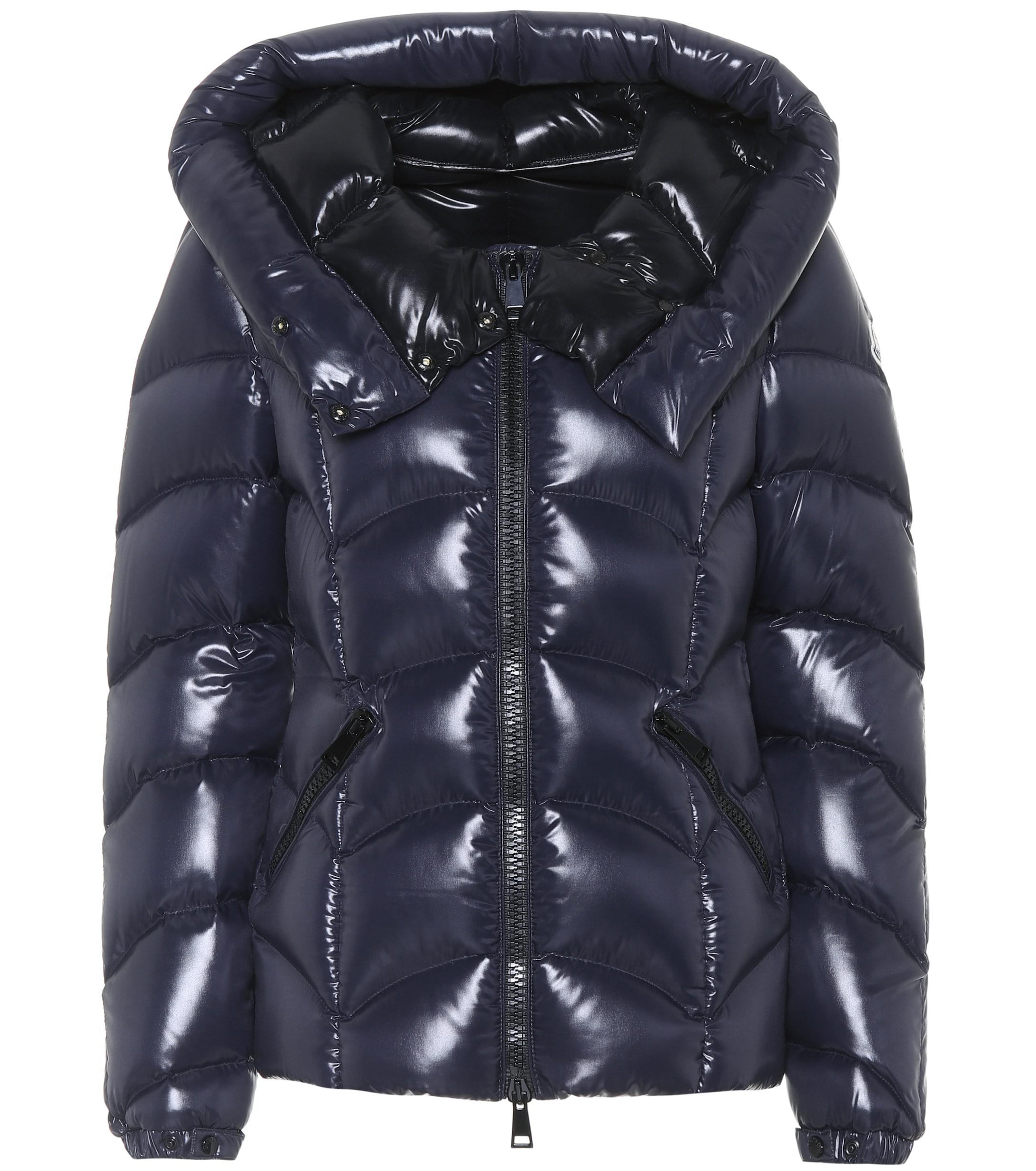 Moncler Akebia Shiny Puffer Jacket in Blue - Lyst