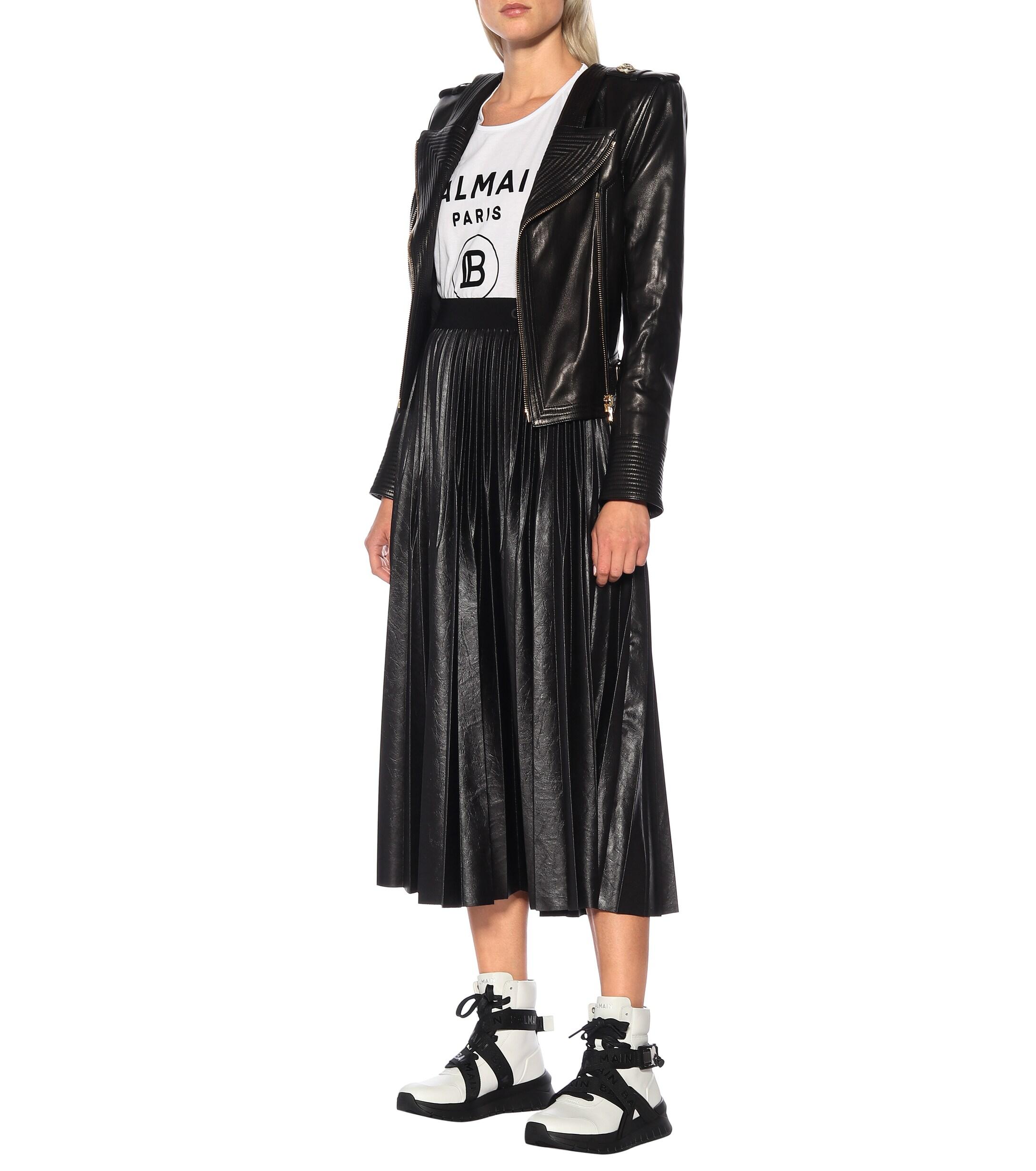 balmain white sneakers women's