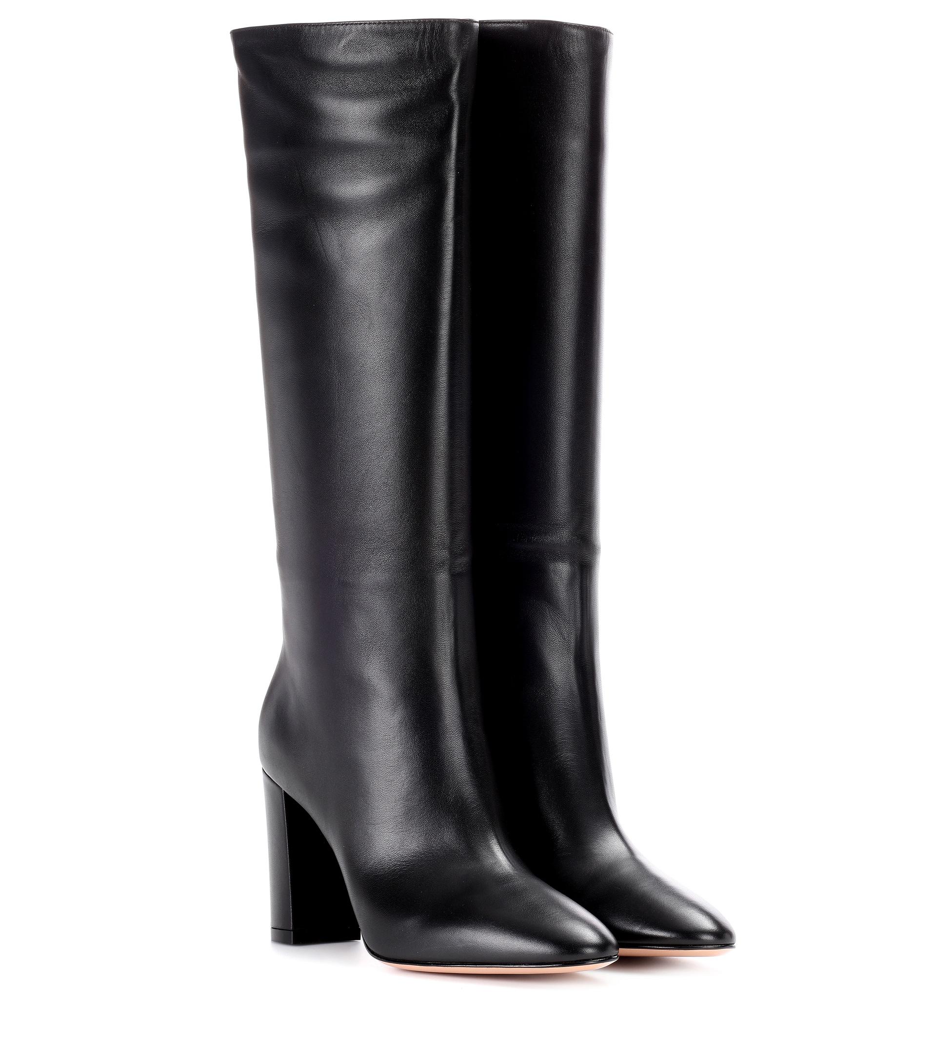 gianvito rossi laura leather knee boots