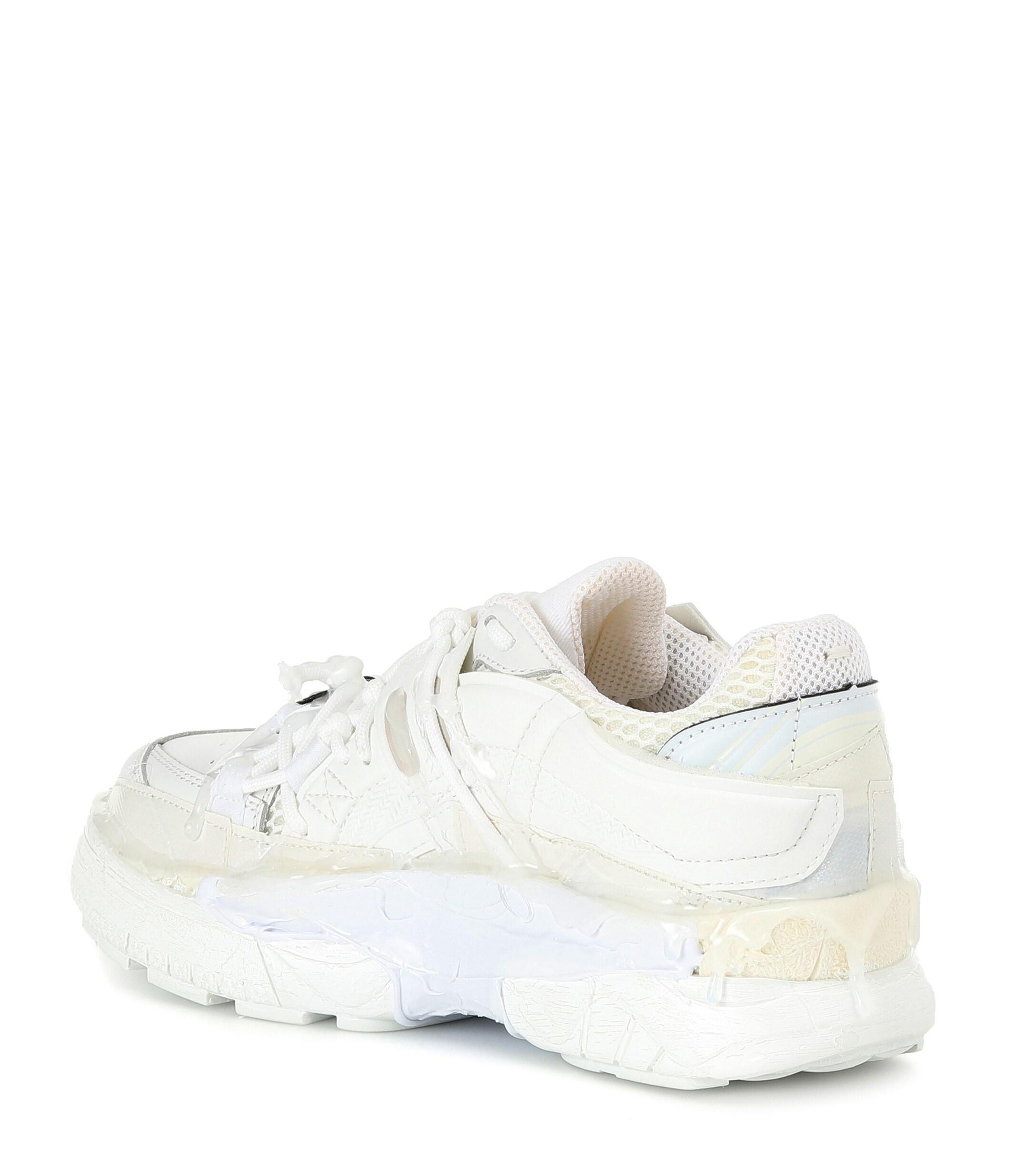 Maison Margiela Fusion Leather Sneakers in White - Lyst