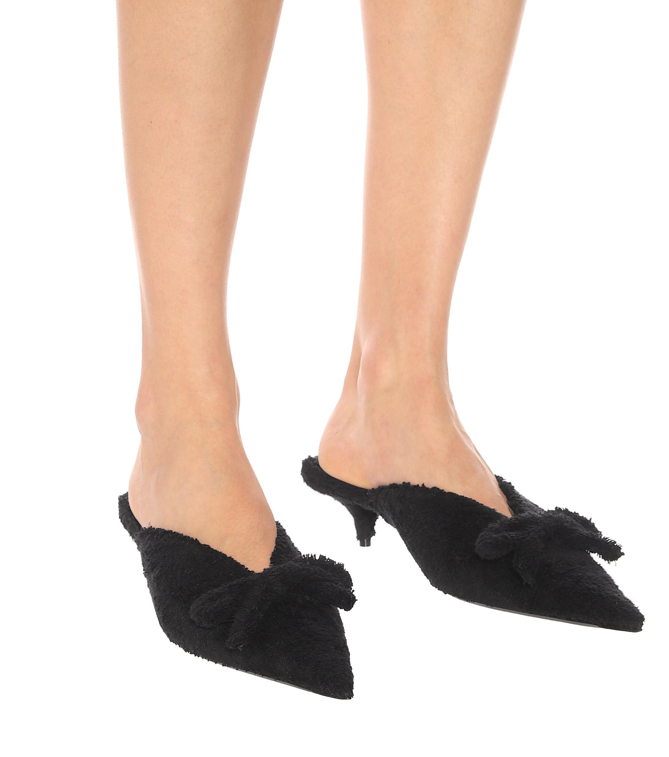 balenciaga scrunch knife mules